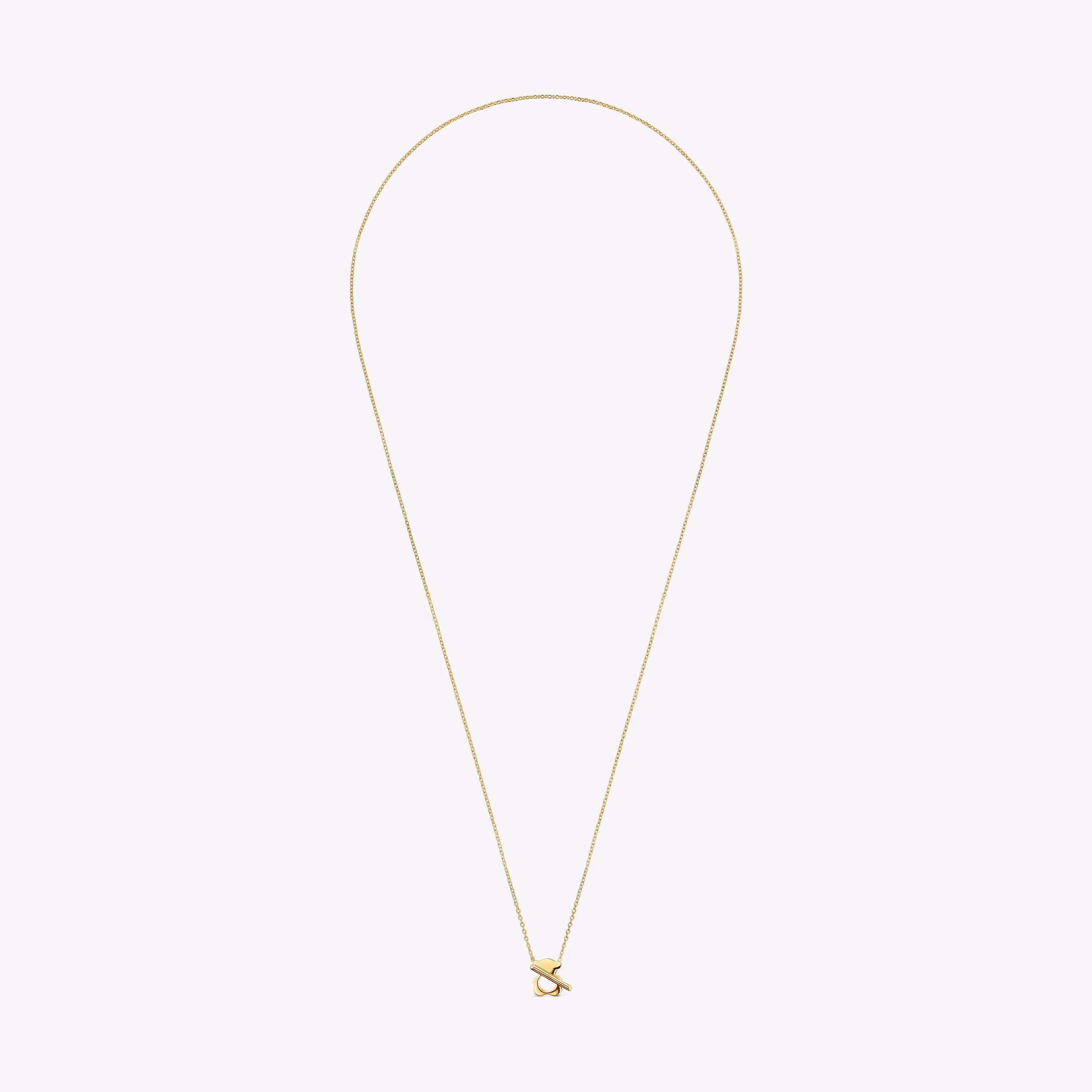 Collar corto de oro y oso I-Bear
