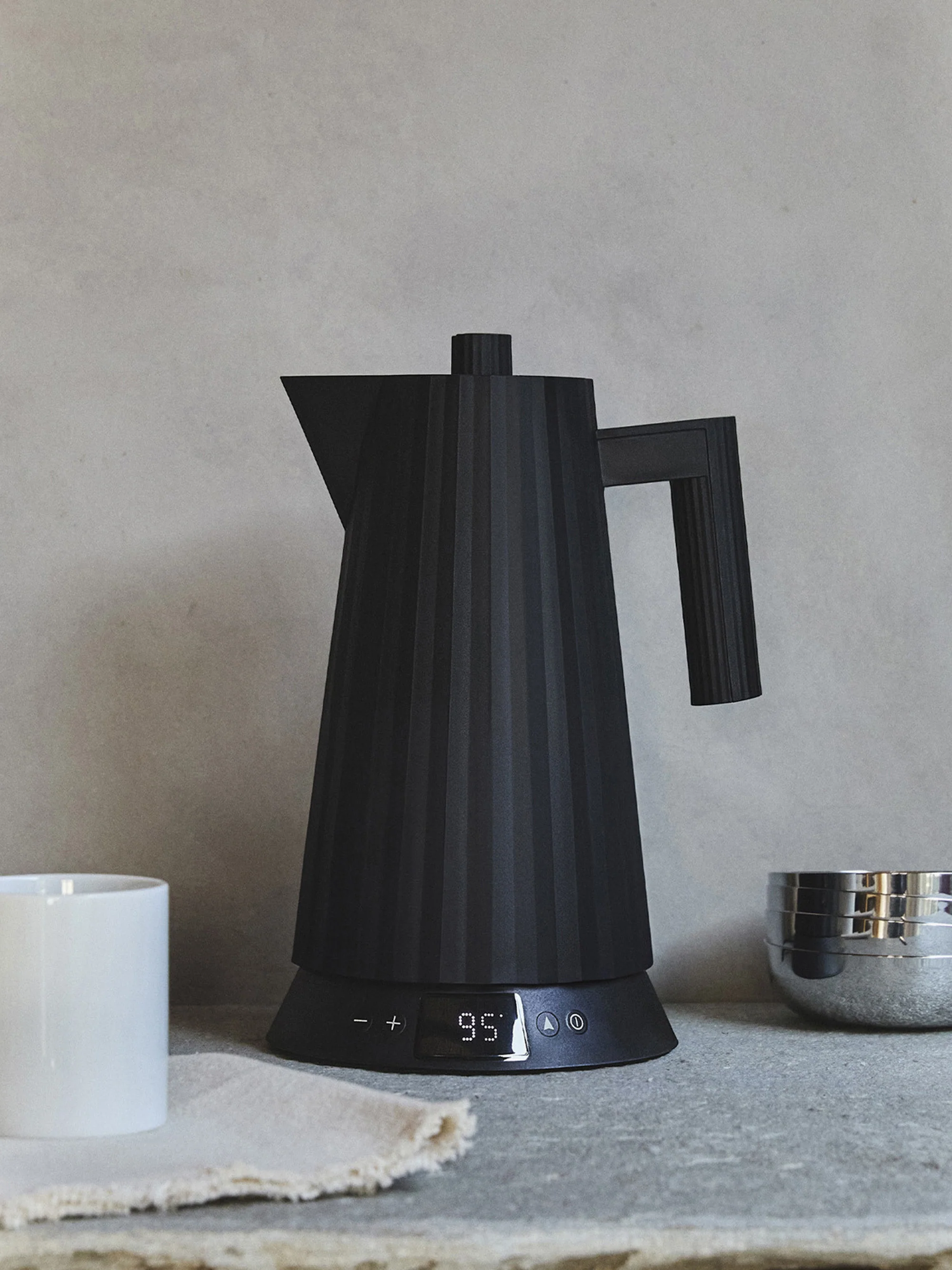 Wasserkocher Plissé mit Temperaturkontrolle, 1.7 L