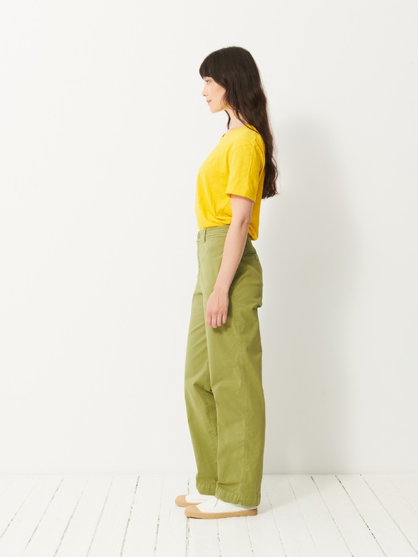 Pantalon chino olive