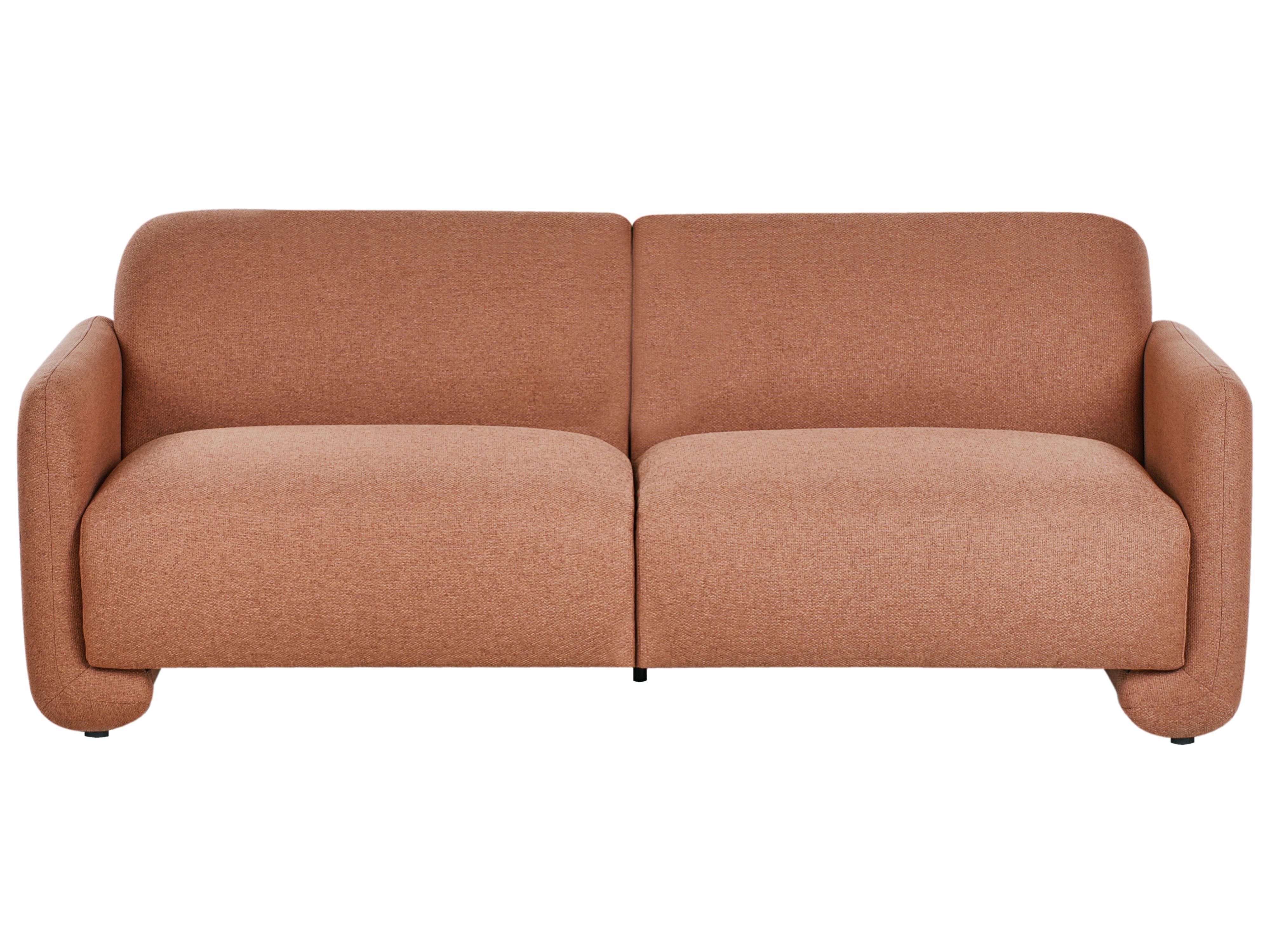 Sofa 3 Seater SALAND Fabric Golden Brown