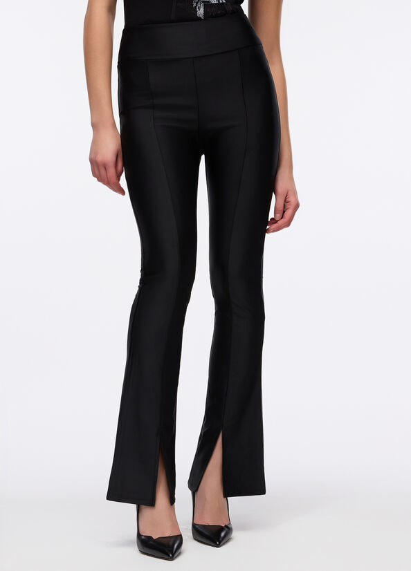 Pantaloni flare in lycra