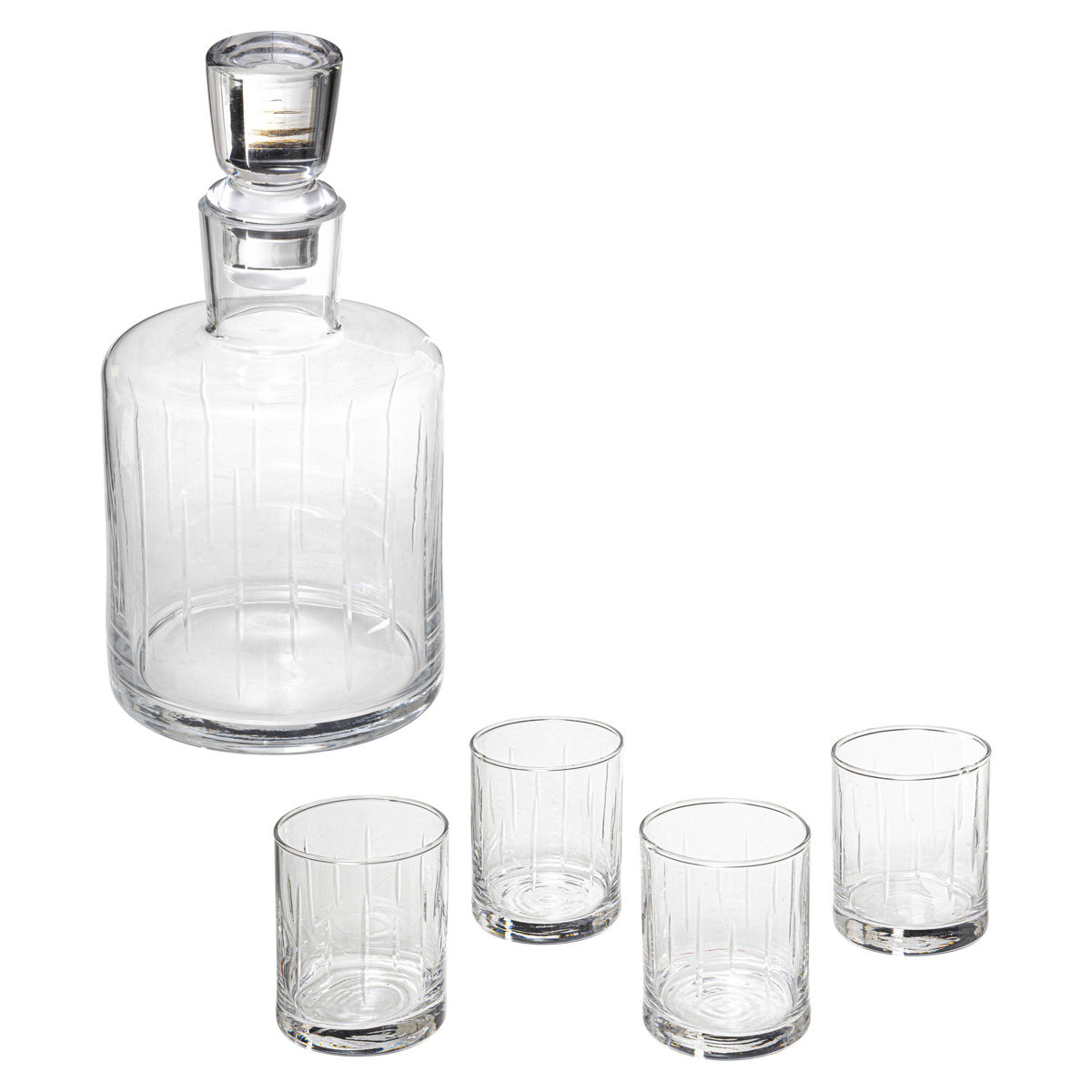 Karafka do whisky   4 szklanki, 350 ml, 5 elementów