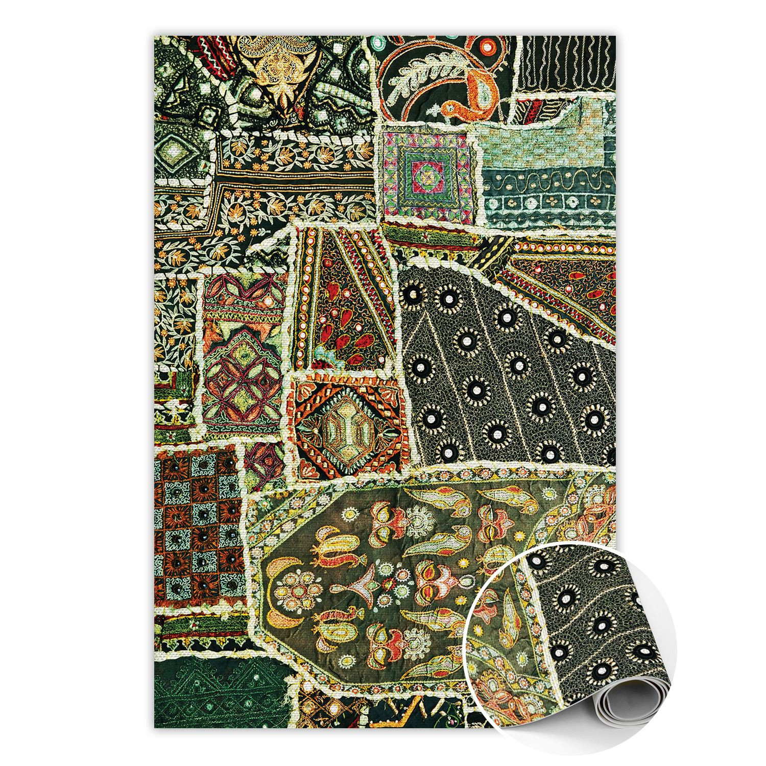 Dywan winylowy Patchwork w tureckim stylu 60 x 90 cm