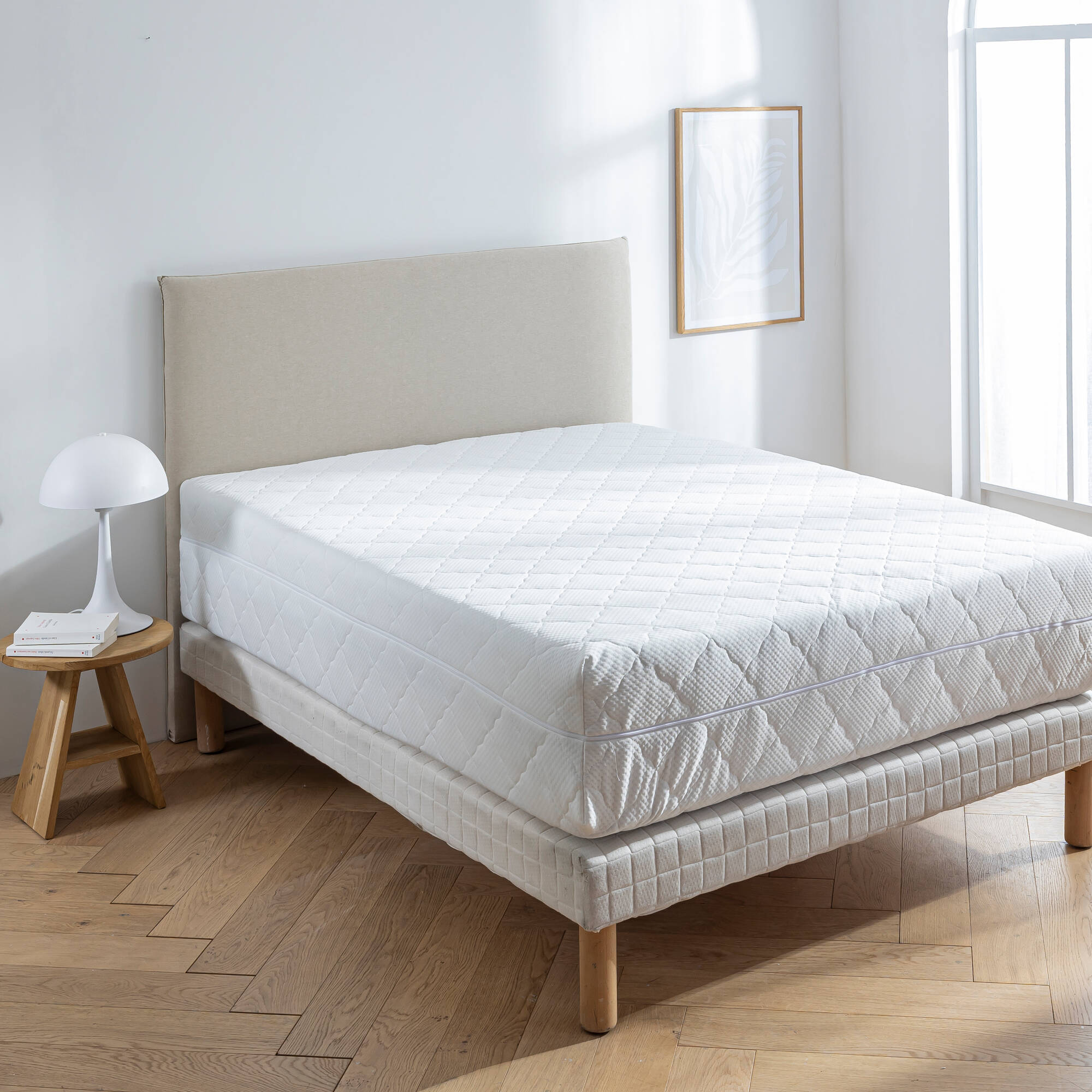 Housse matelas matelassée intégrale qualité h&ocirc;tellerie - 30 cm