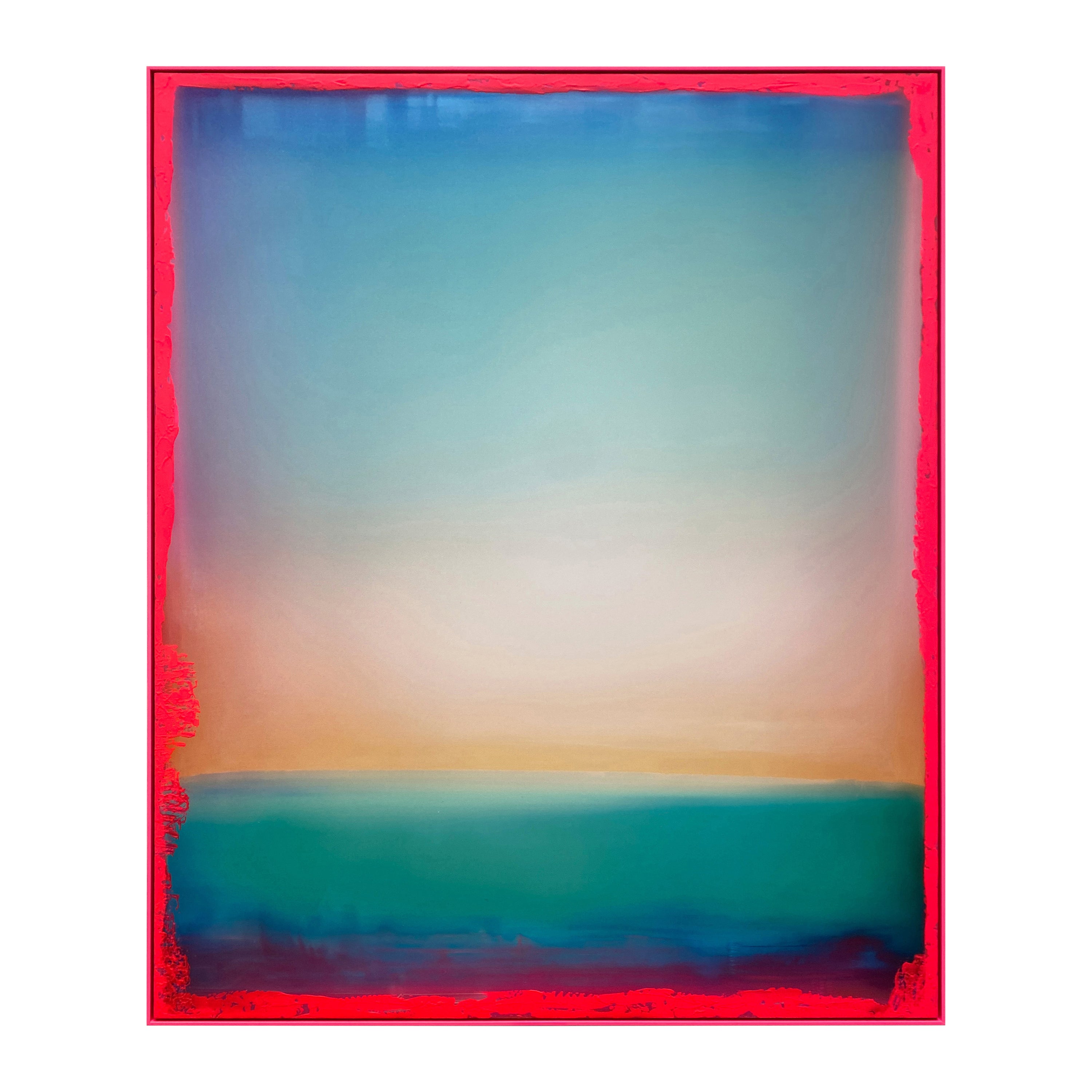 by fonQ Electric Hue Schilderij 100 x 120 cm - Neon Roze