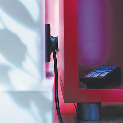 Fiche extra plate noire Legrand Blanc