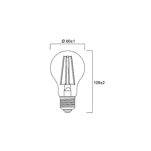 Ampoule LED TOLEDO Retro satiné 2700K 827 A60 E27 4,5W - SYLVANIA - 29335