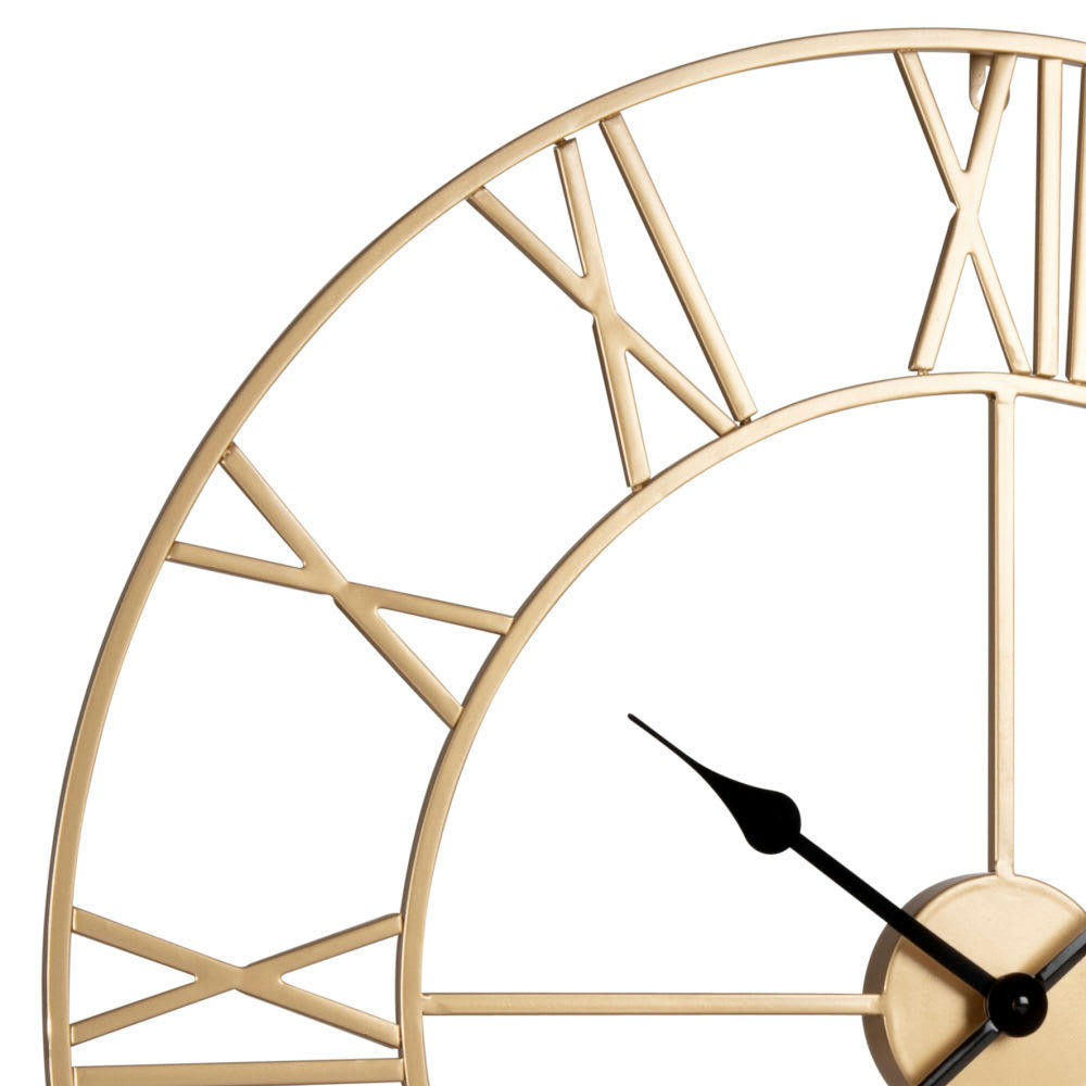 SCARLETT - Horloge en métal doré D70