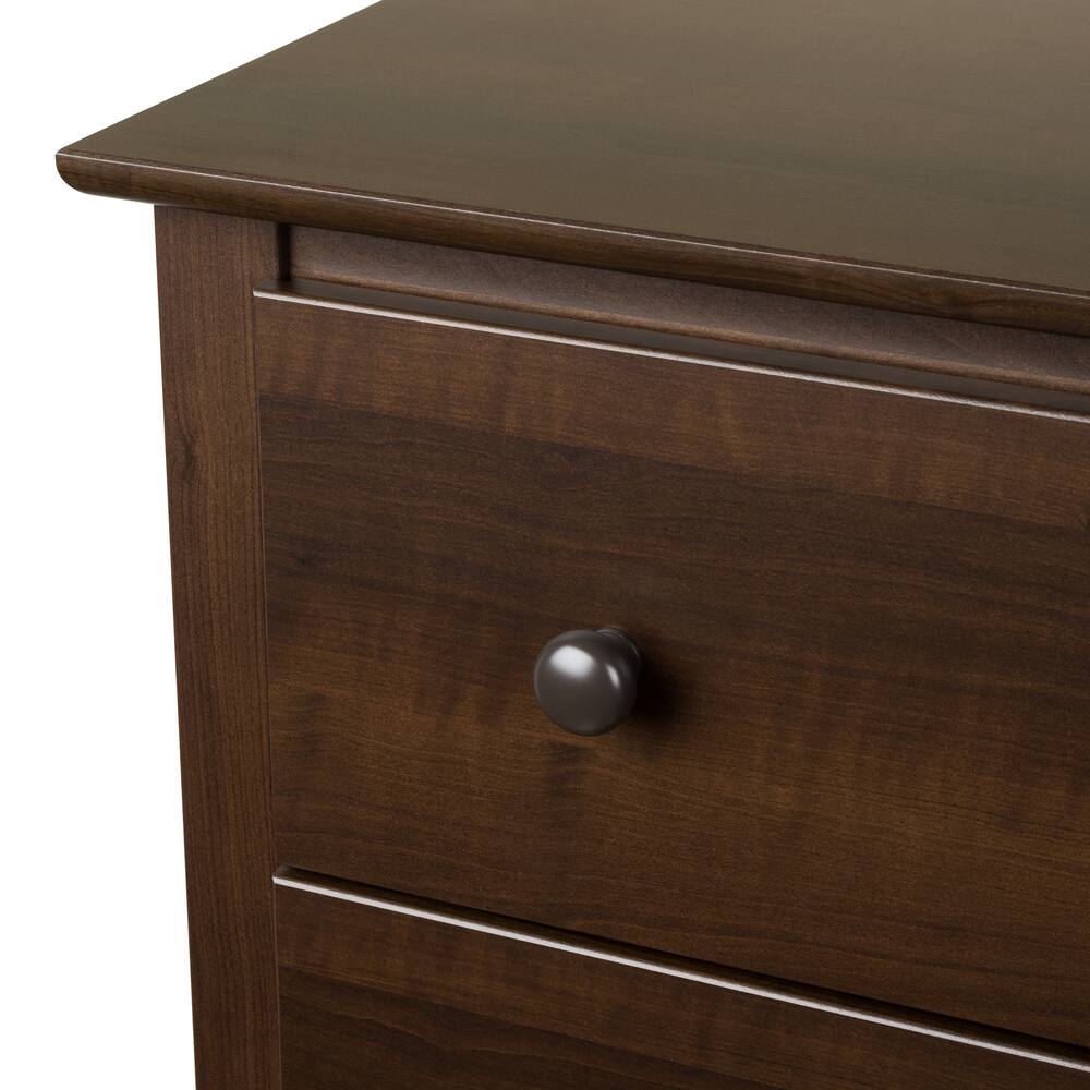 Prepac 2-Drawer Fremont Tall Nightstand with Open Shelf
