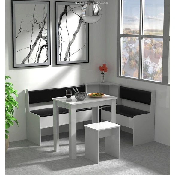 Eckbank, BxHxT: 153 x 80 x 123 cm