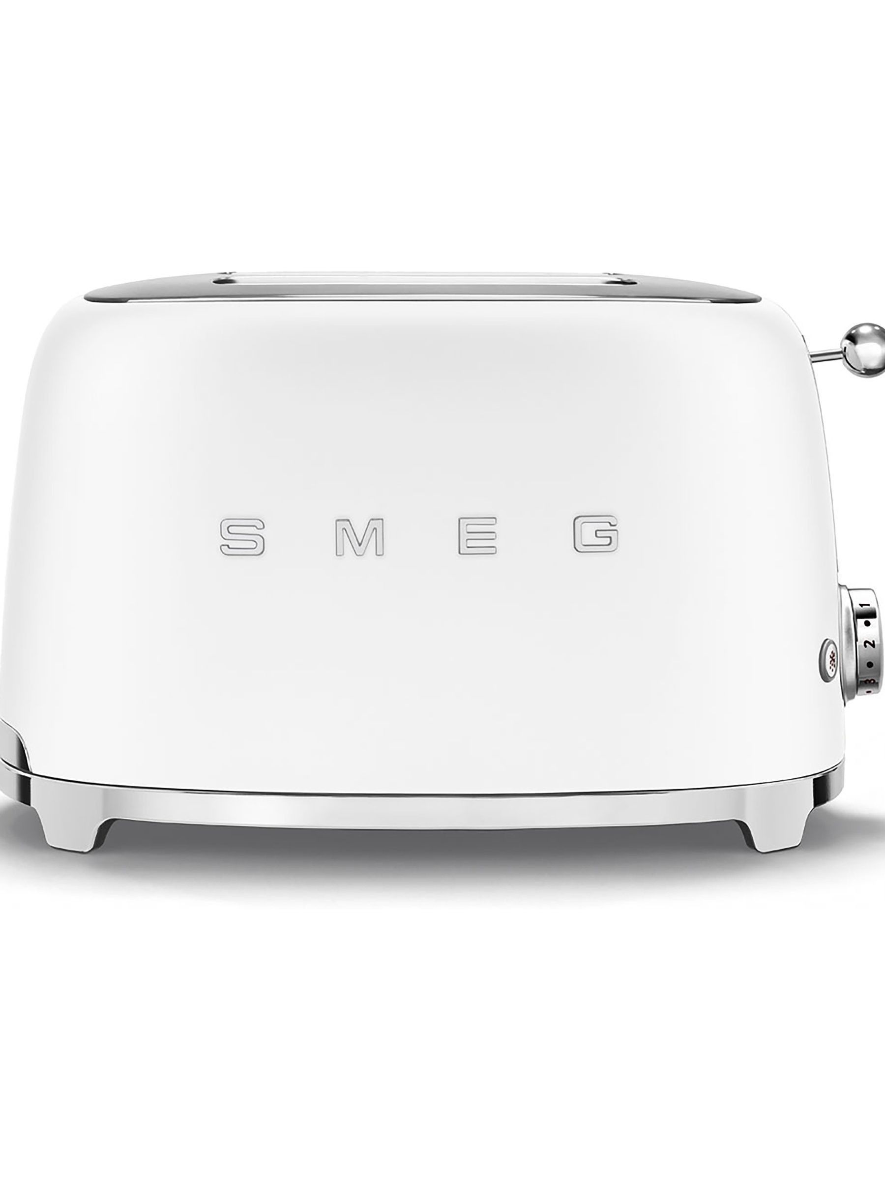 White Matt 2 Slice Toaster