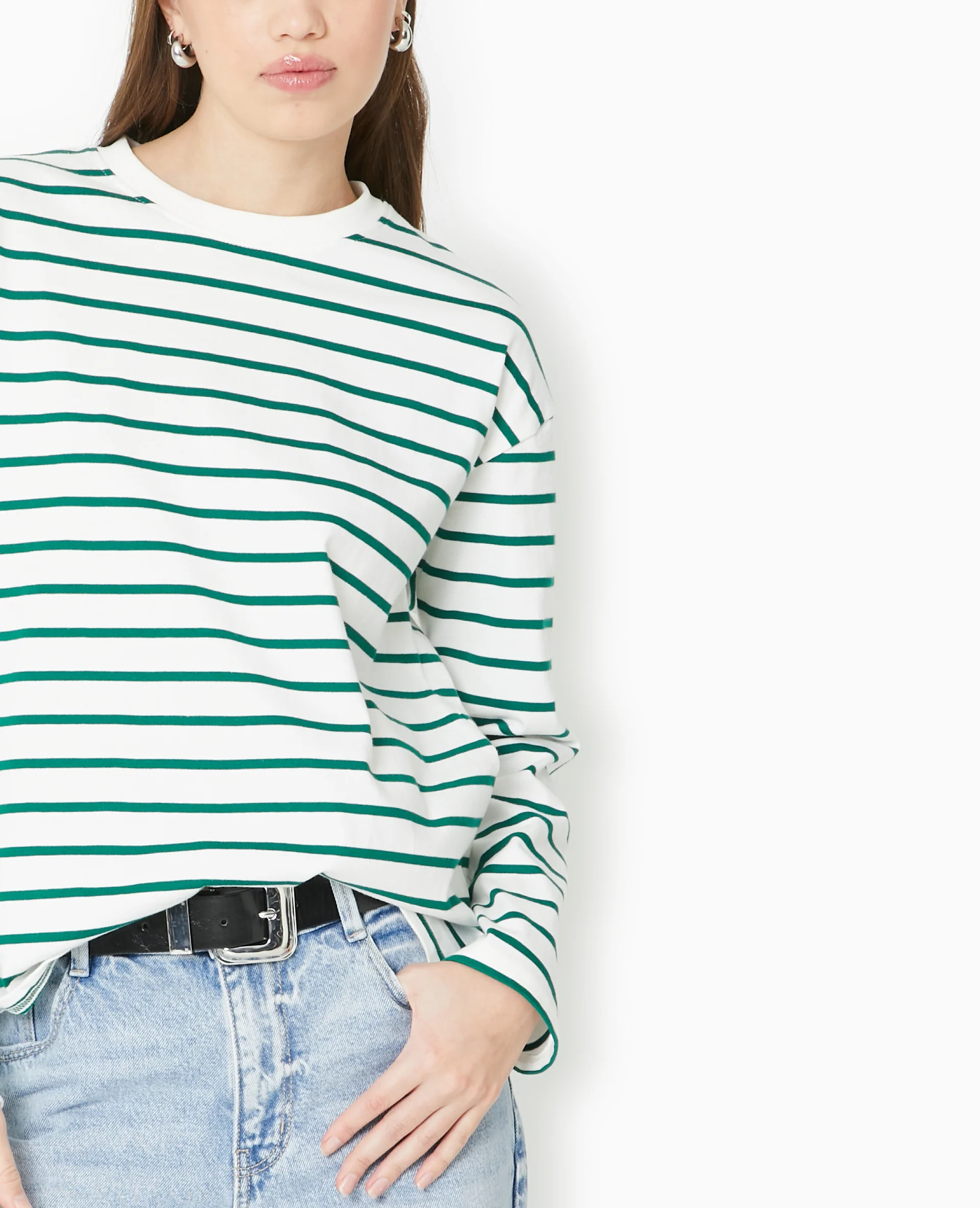 Marinière oversize manches longues