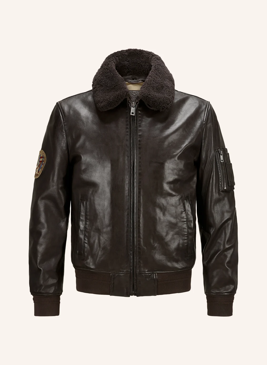 MILESTONE Lederjacke MSTOM