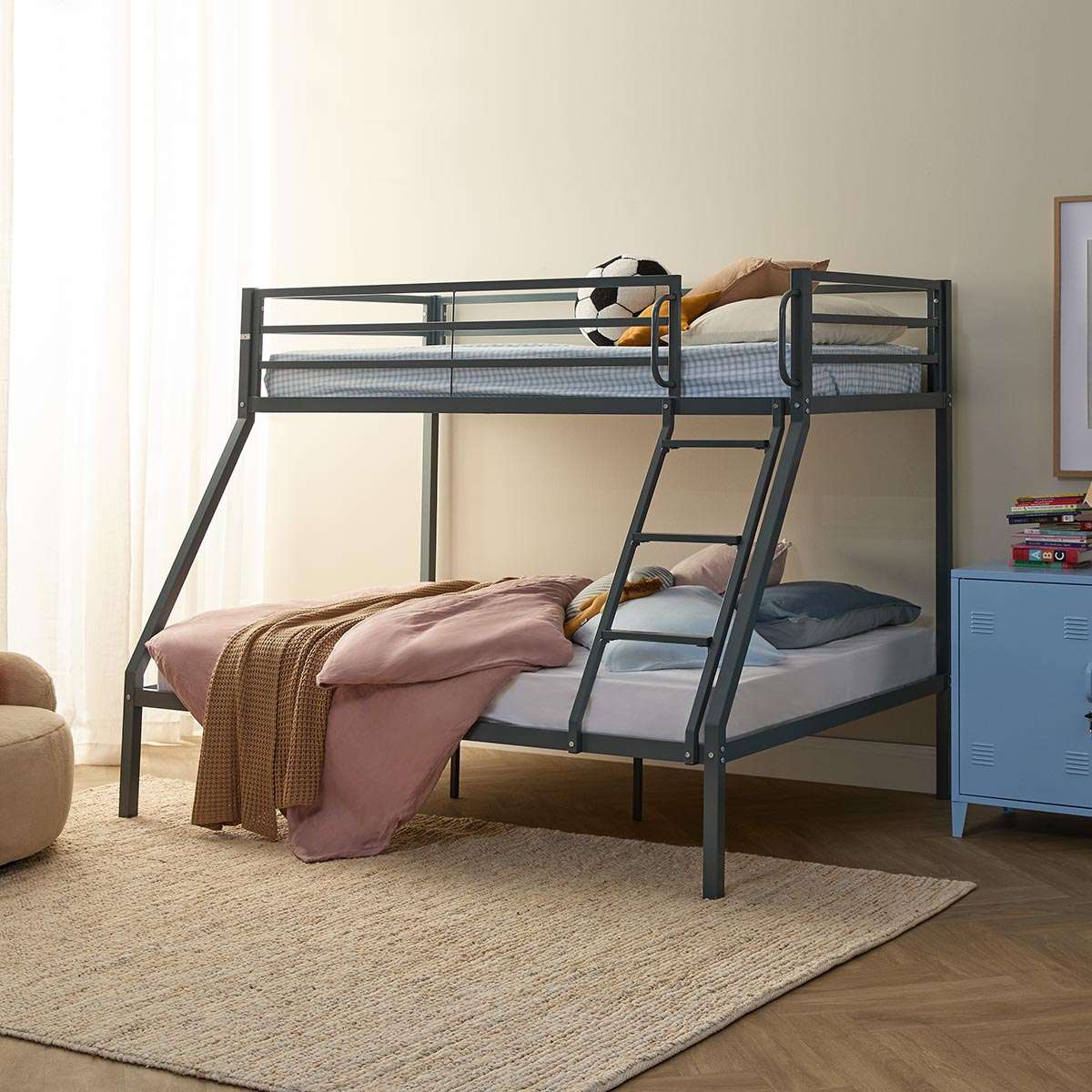 Lacie Triple Bunk Steel + Mattress Bundle