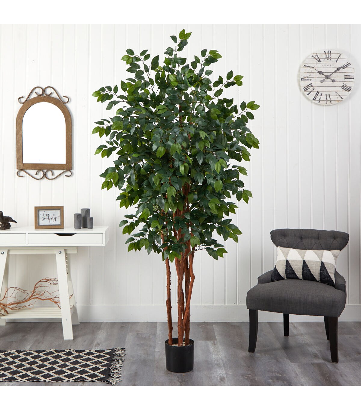 Nearly Natural 7ft. Sakaki Silk Tree