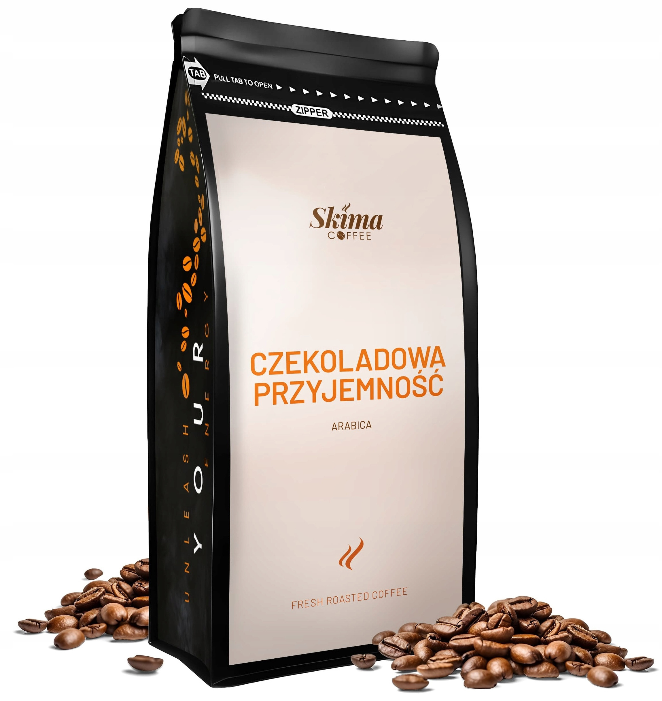 Kawa ziarnista 1kg Czekoladowa Przyjemność 100% Arabica do ekspresu
