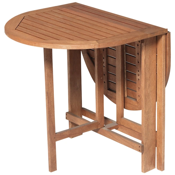 Klapptisch, BxHxL: 60 x 74 x 120 cm, Tischplatte: Eukalyptusholz