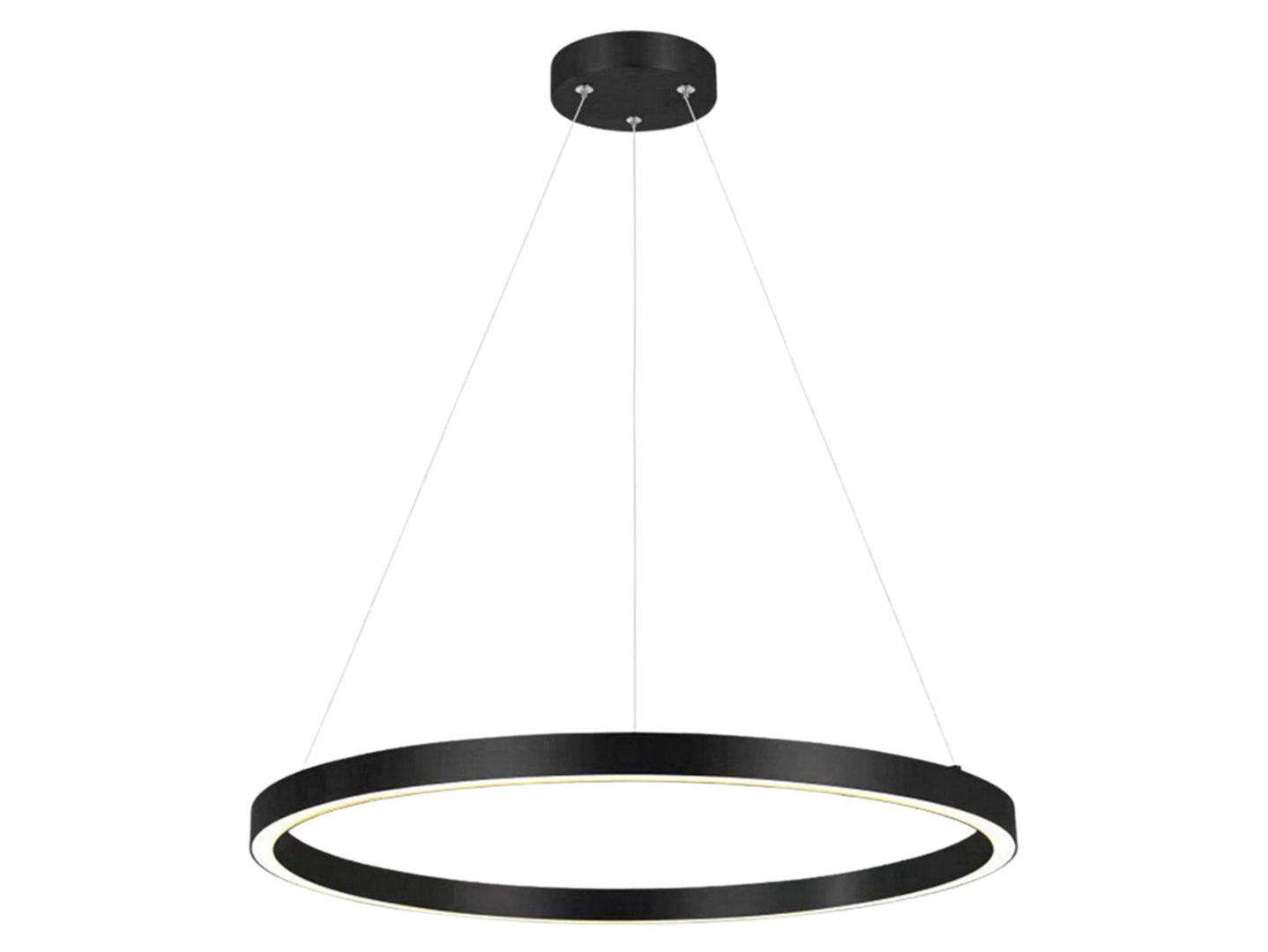 Lampa wisząca Midway LED 60 cm metalowa czarna
