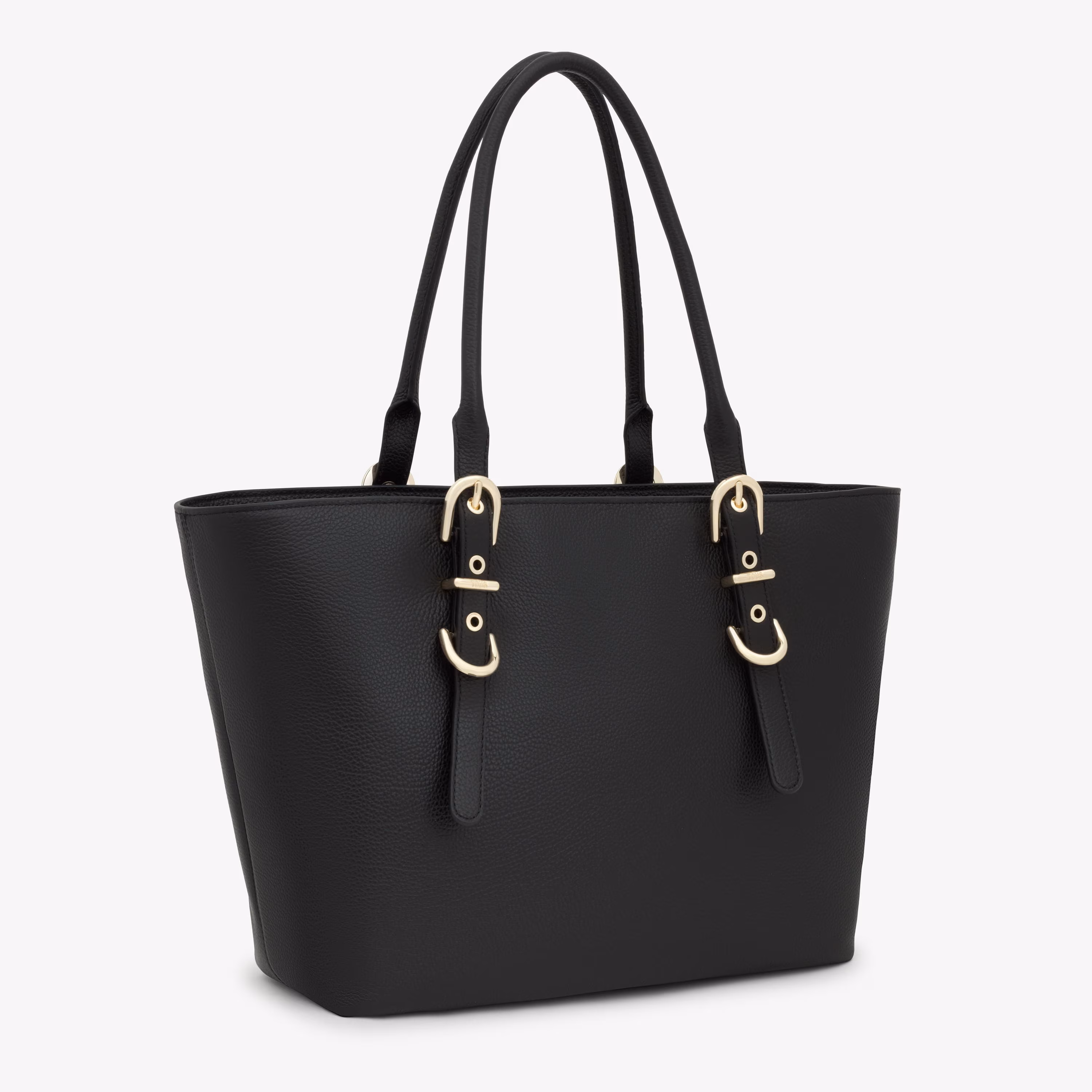 Capazo grande de piel negra TOUS Buckles