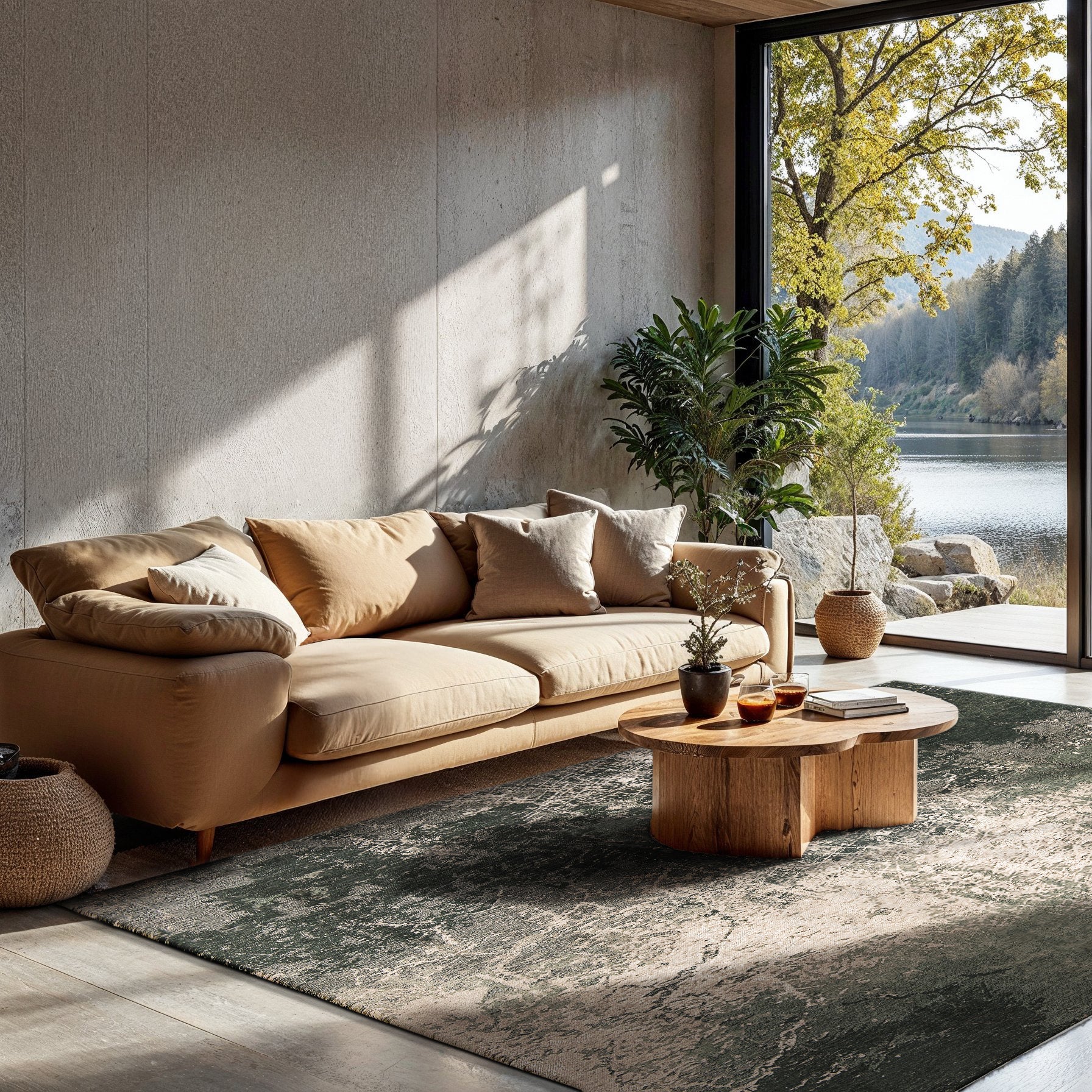 Louis de Poortere Mad Men Vloerkleed Ø 240 cm - Dark Pine