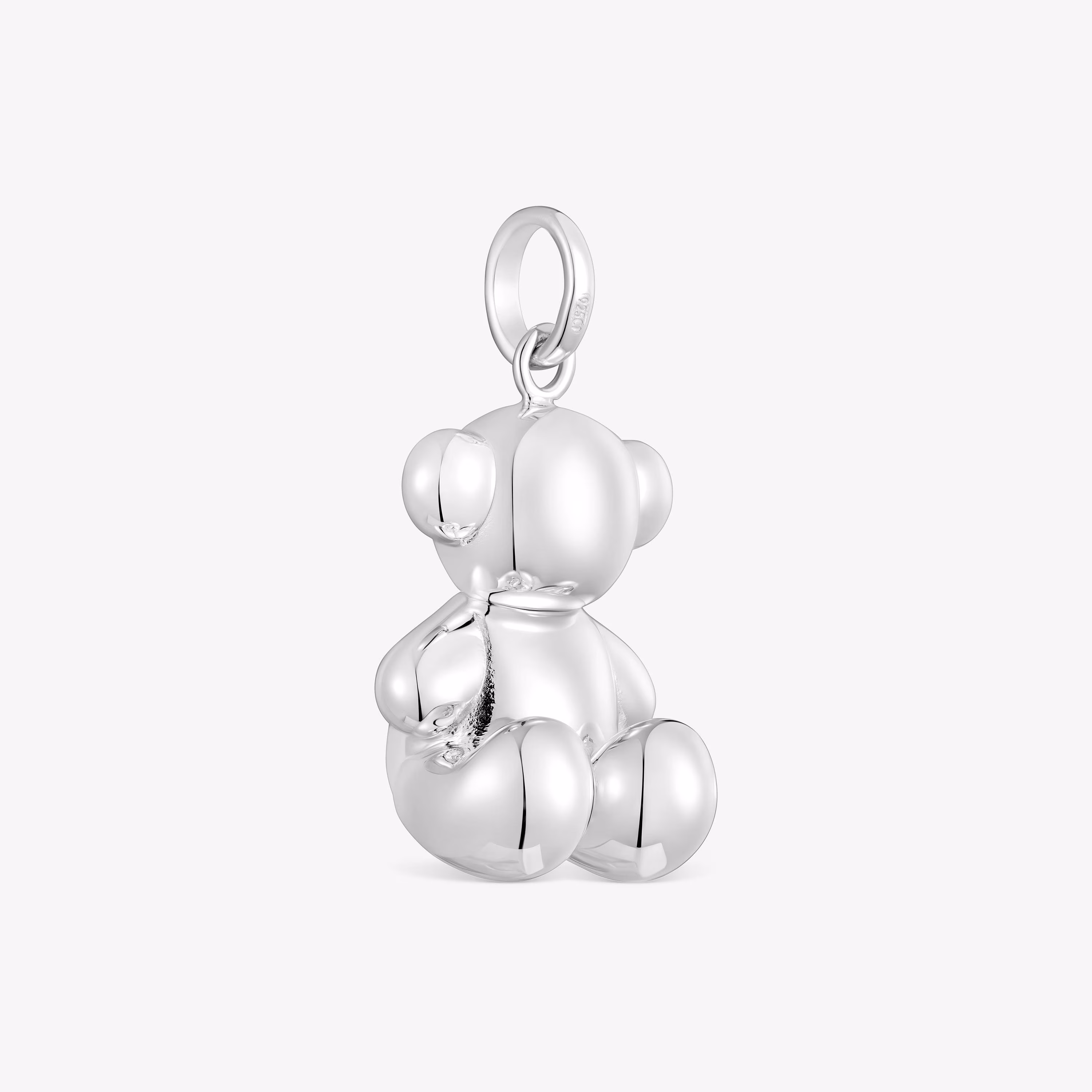 Colgante oso grande de plata Bold Bear
