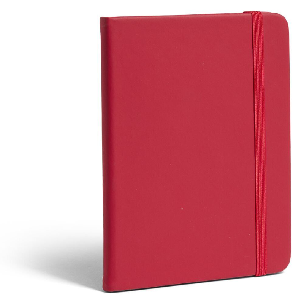 Carnet A6 élastique et couverture mate à lignes 15x21cm