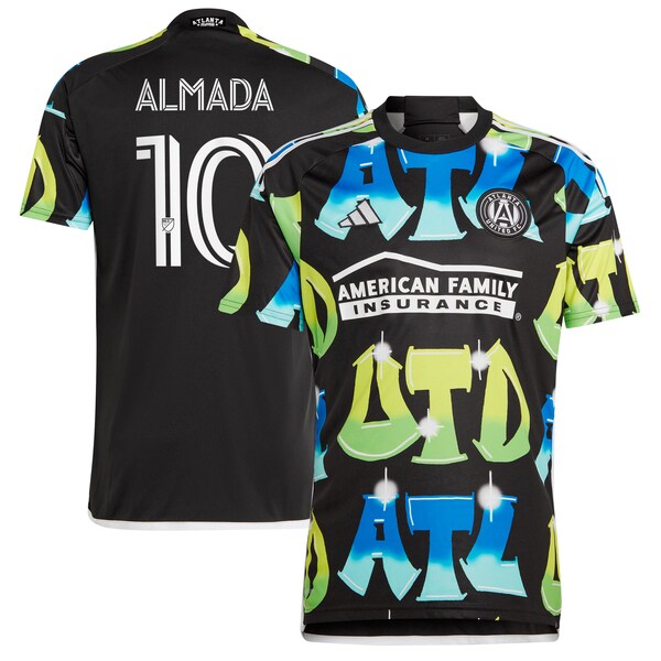 Thiago Almada Atlanta United FC adidas 2024 The 404 Replica Player Jersey - Black