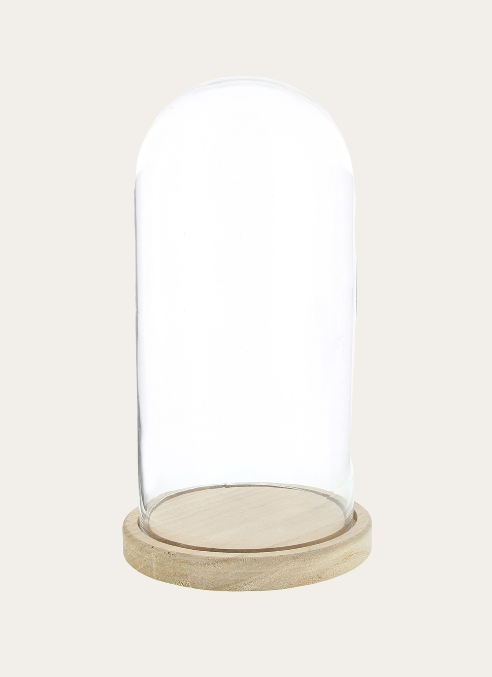 CLOCHE DÉCORATIVE EN VERRE NATUREL/TRANSPARENT