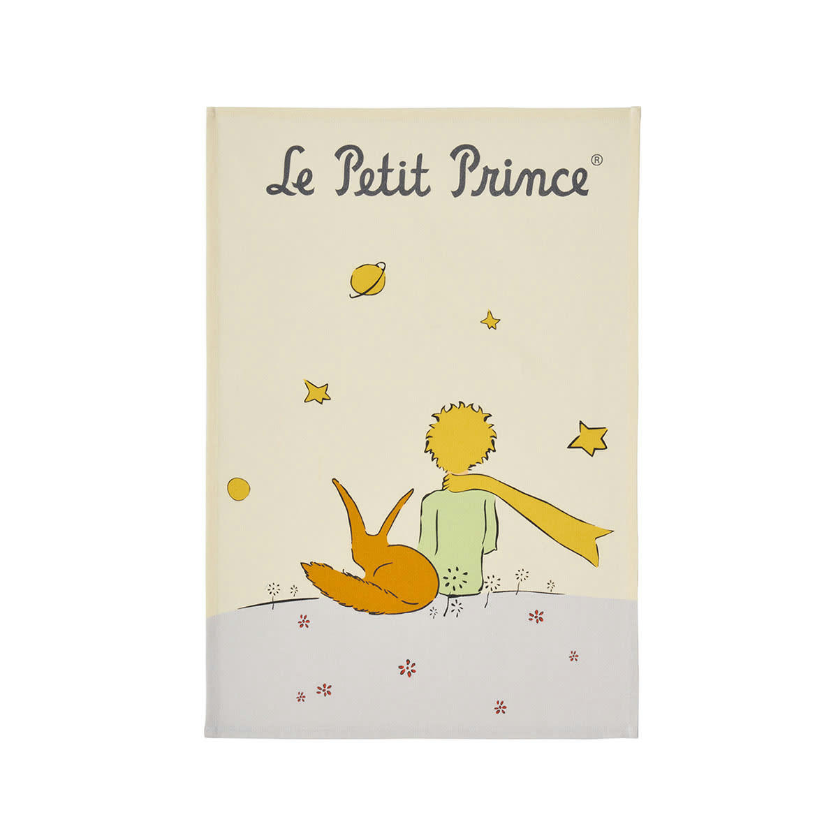 LE PETIT PRINCE - Torchon en coton beige 50x75