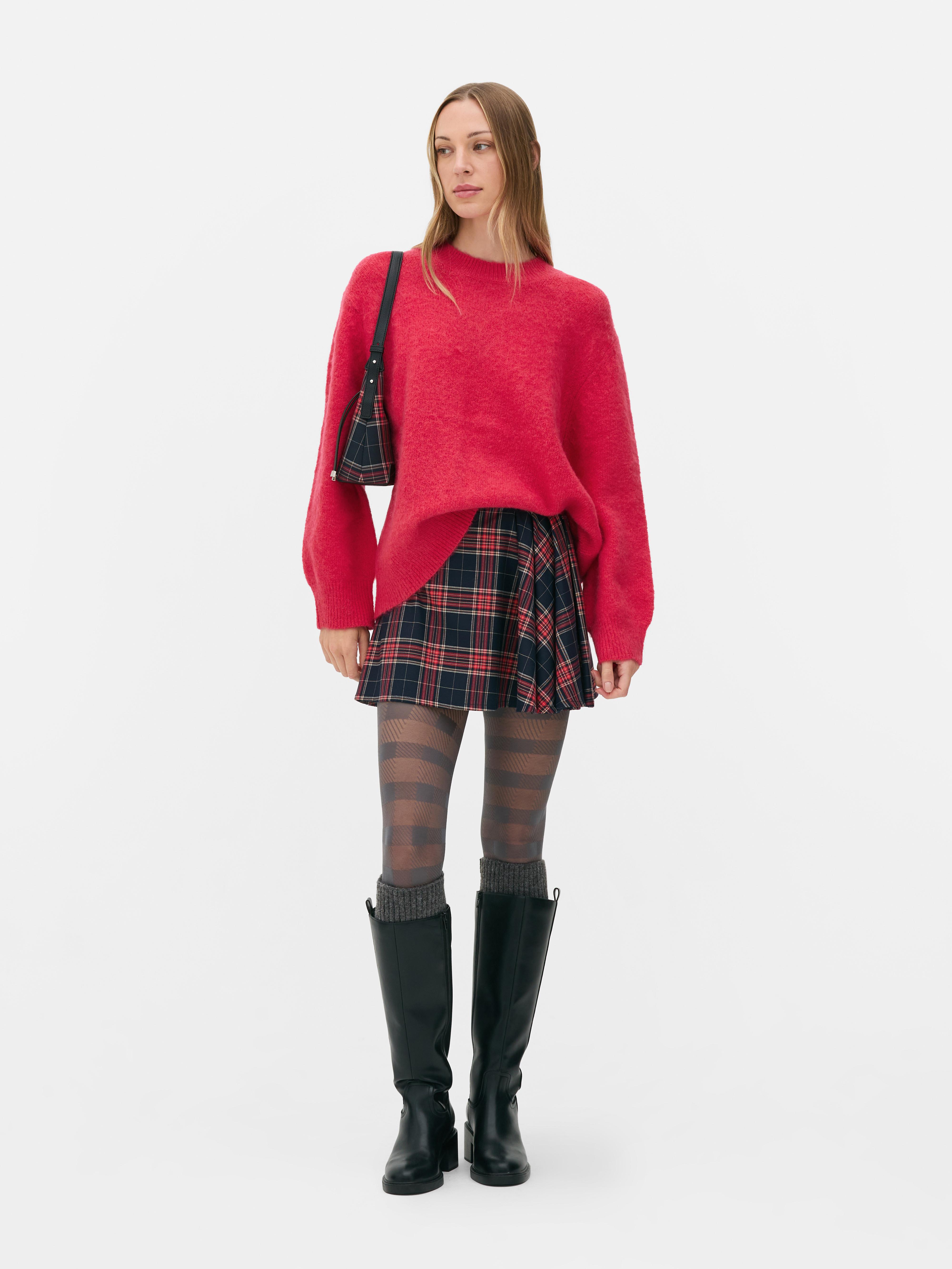 Rita Ora Oversized Fluffy Knit Sweater