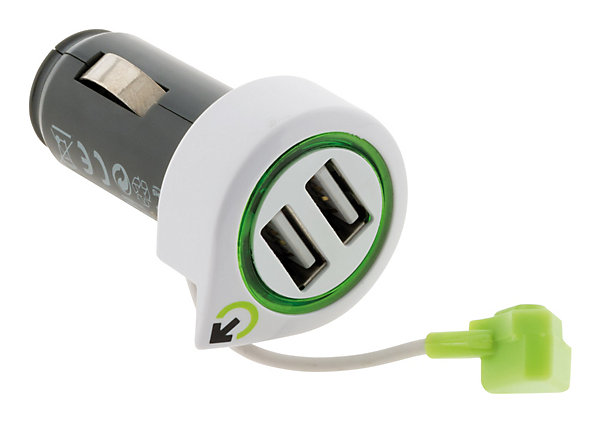 Chargeur voiture   câble USB-C   2 USB - Q2 Power