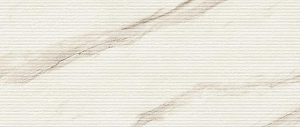 Carrelage effet Marbre 3D Blanc Calacatta Sublime Stripe 120x50x0,85 cm Mat Venerio - Mur intérieur (vendu par carton de 1,8 m²) -