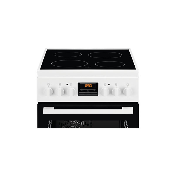Cuisinière vitrocéramique a 57l 4 feux blanc Electrolux LKR524288W