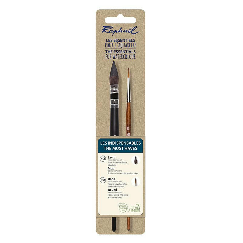 AQUARELLE - Set de 2 pinceaux indispensables pour aquarelle