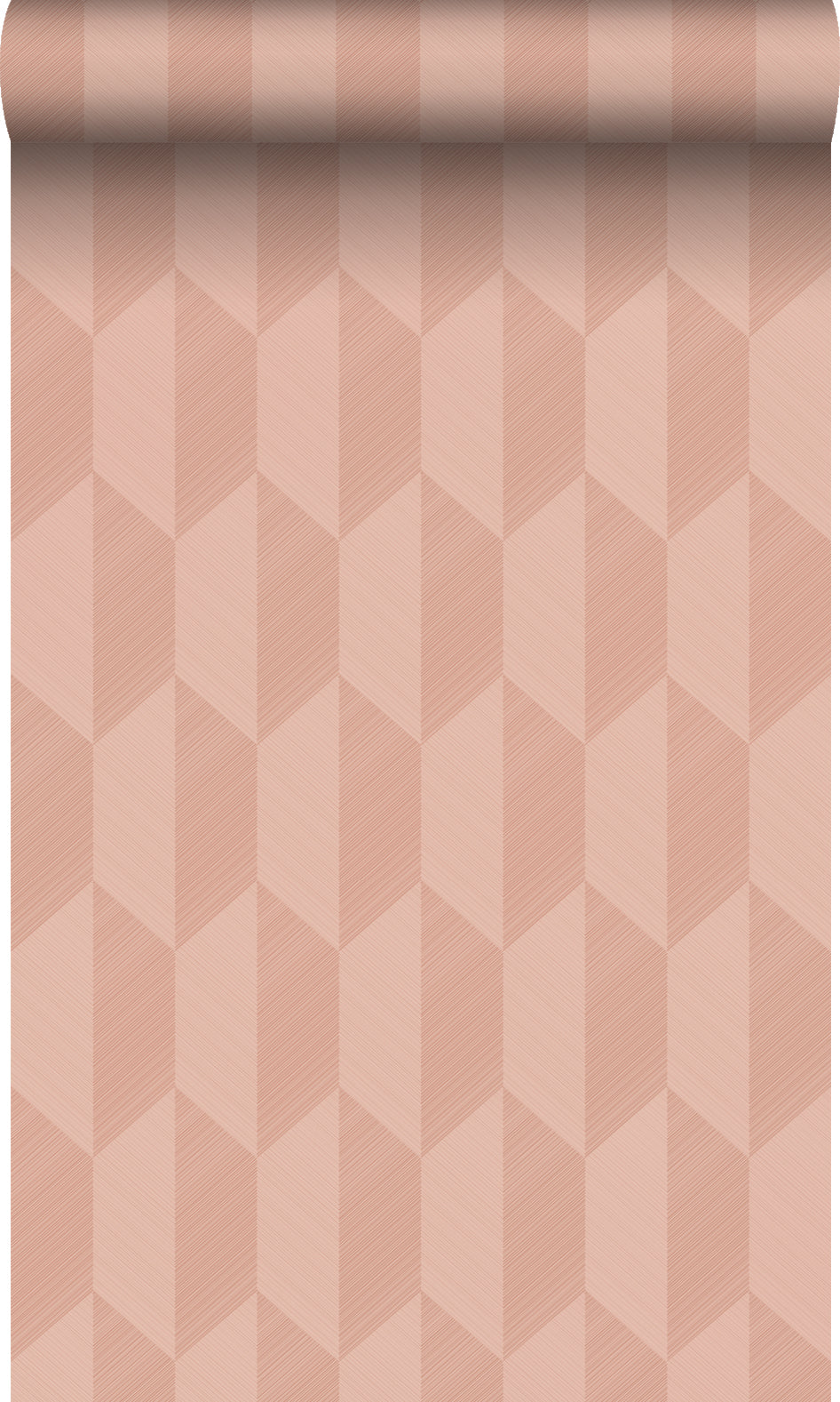 Origin Wallcoverings behang 3D-motief terracotta roze - 50 x 900 cm - 348033