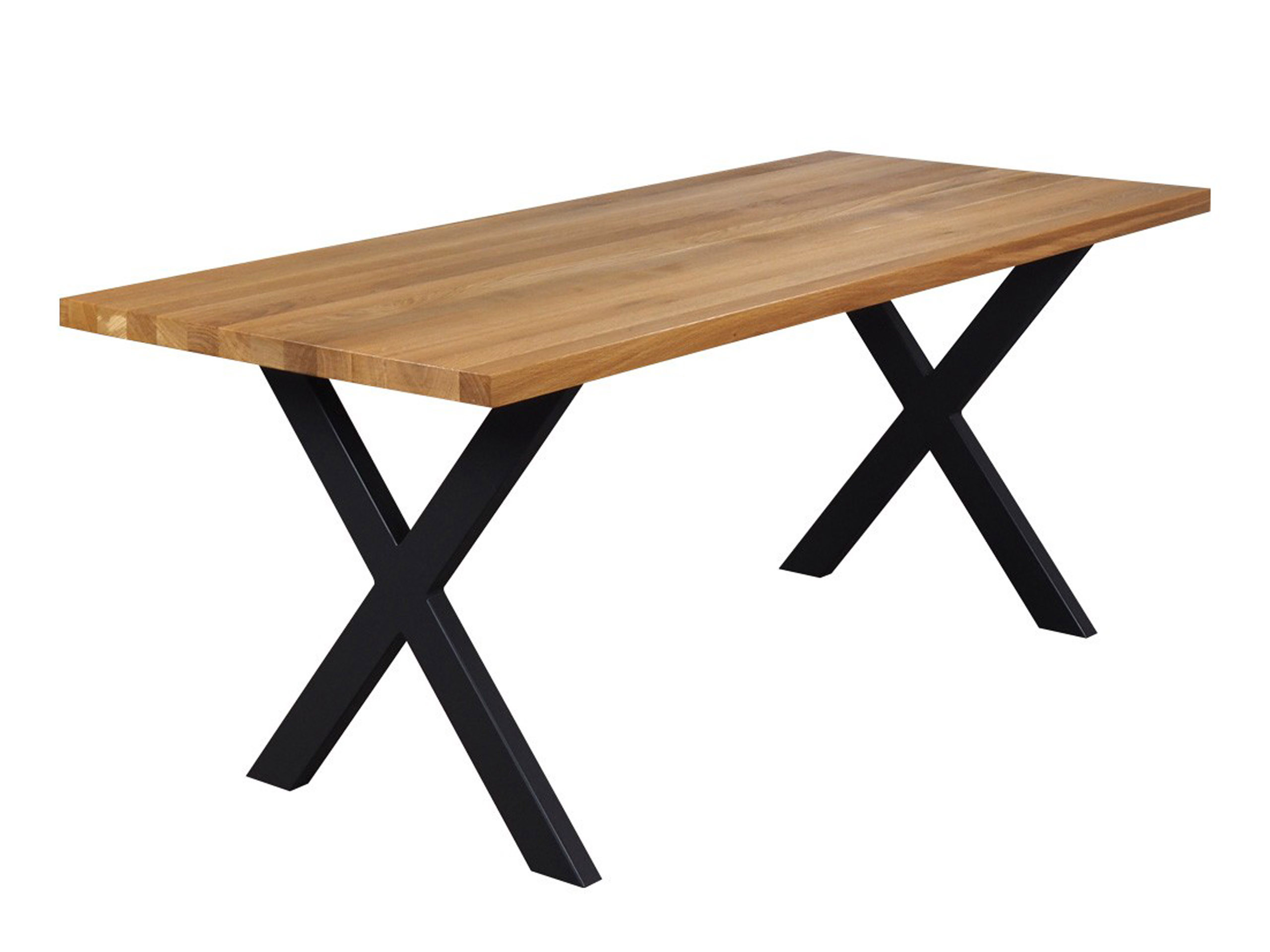 Stół 140x90 z drewna litego dębowego Argent loft