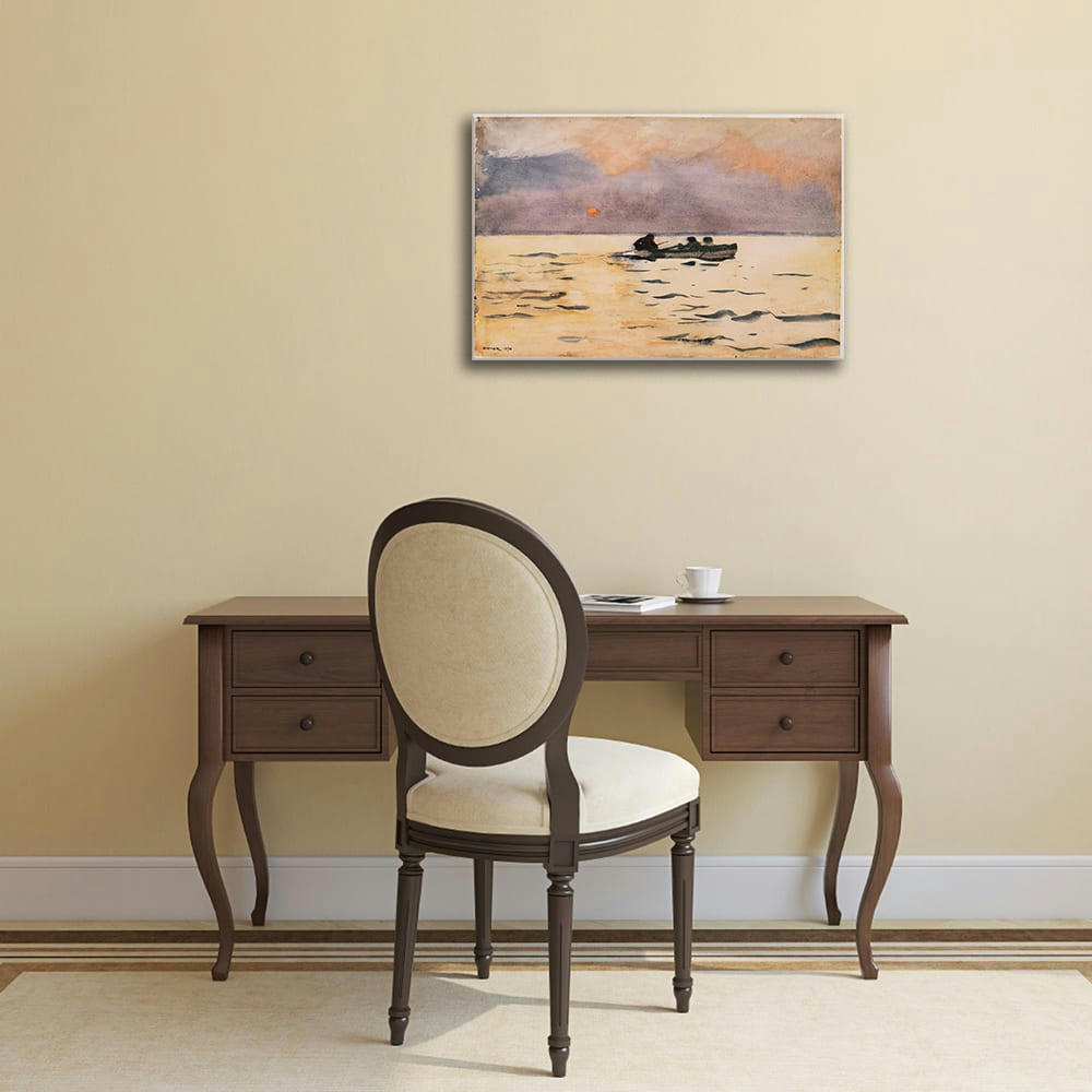 - Tableau impression sur toile Rowing Home Winslow Homer 50x70cm