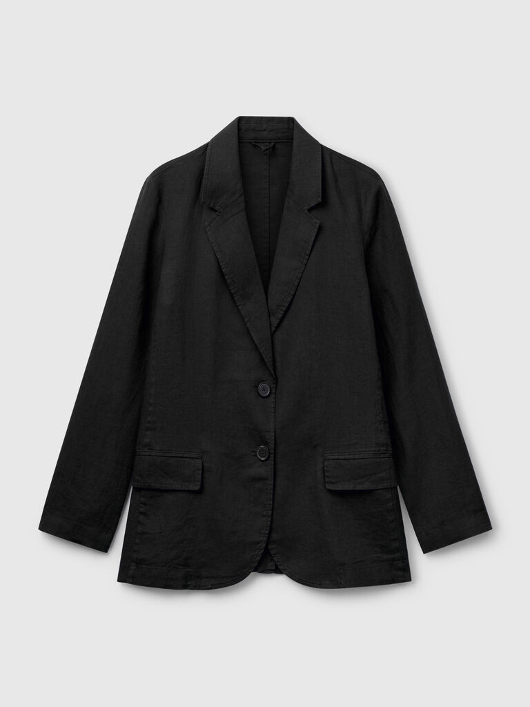 Blazer in pure linen