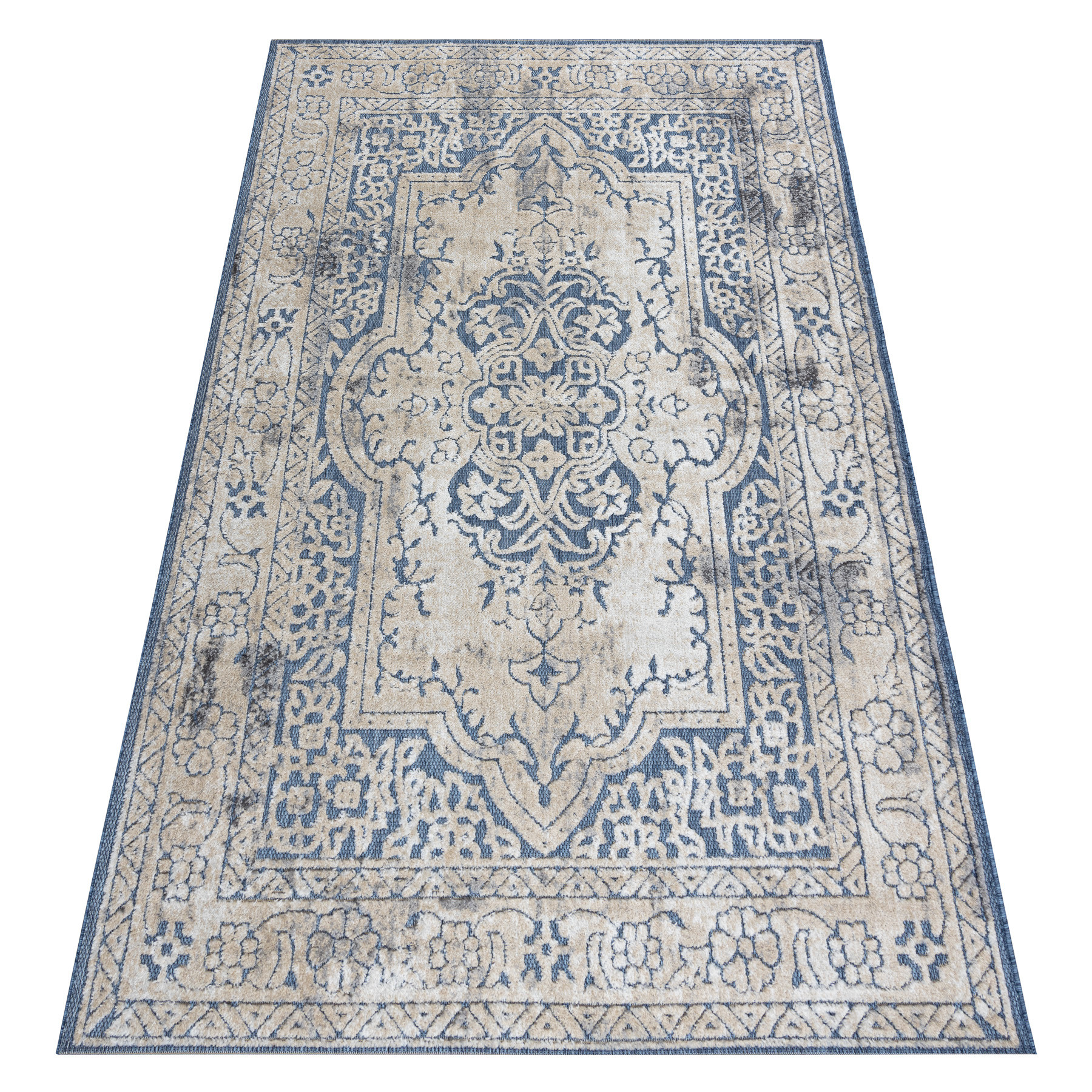 Dywan Strukturalny SOLE D3871 Ornament, ramka - płasko tkany 120x170 cm