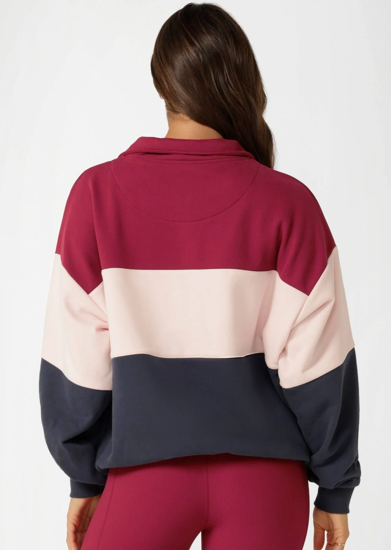 Sidelines Panelled Quarter Zip Sweat