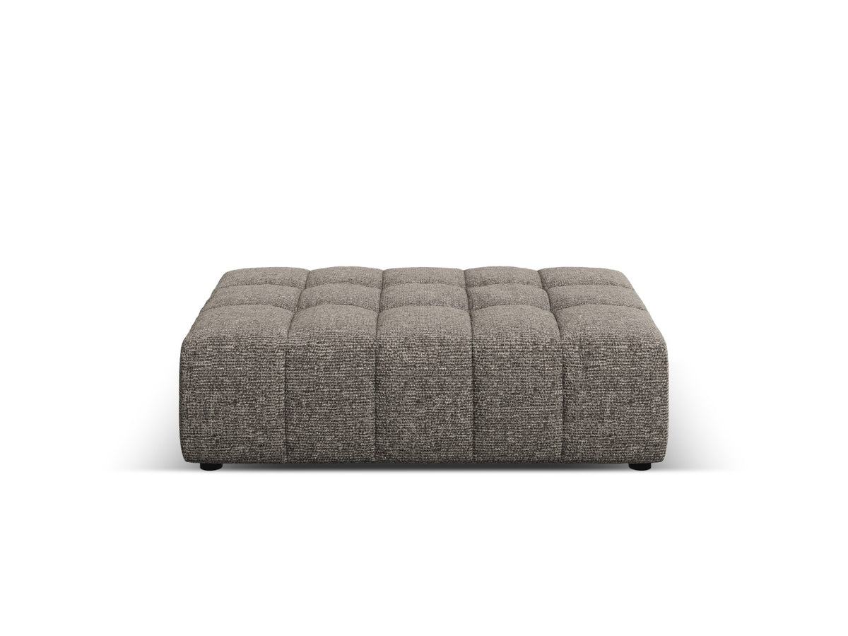 Cosmopolitan Design Poef Chicago chenille grijs - 84x102x42cm