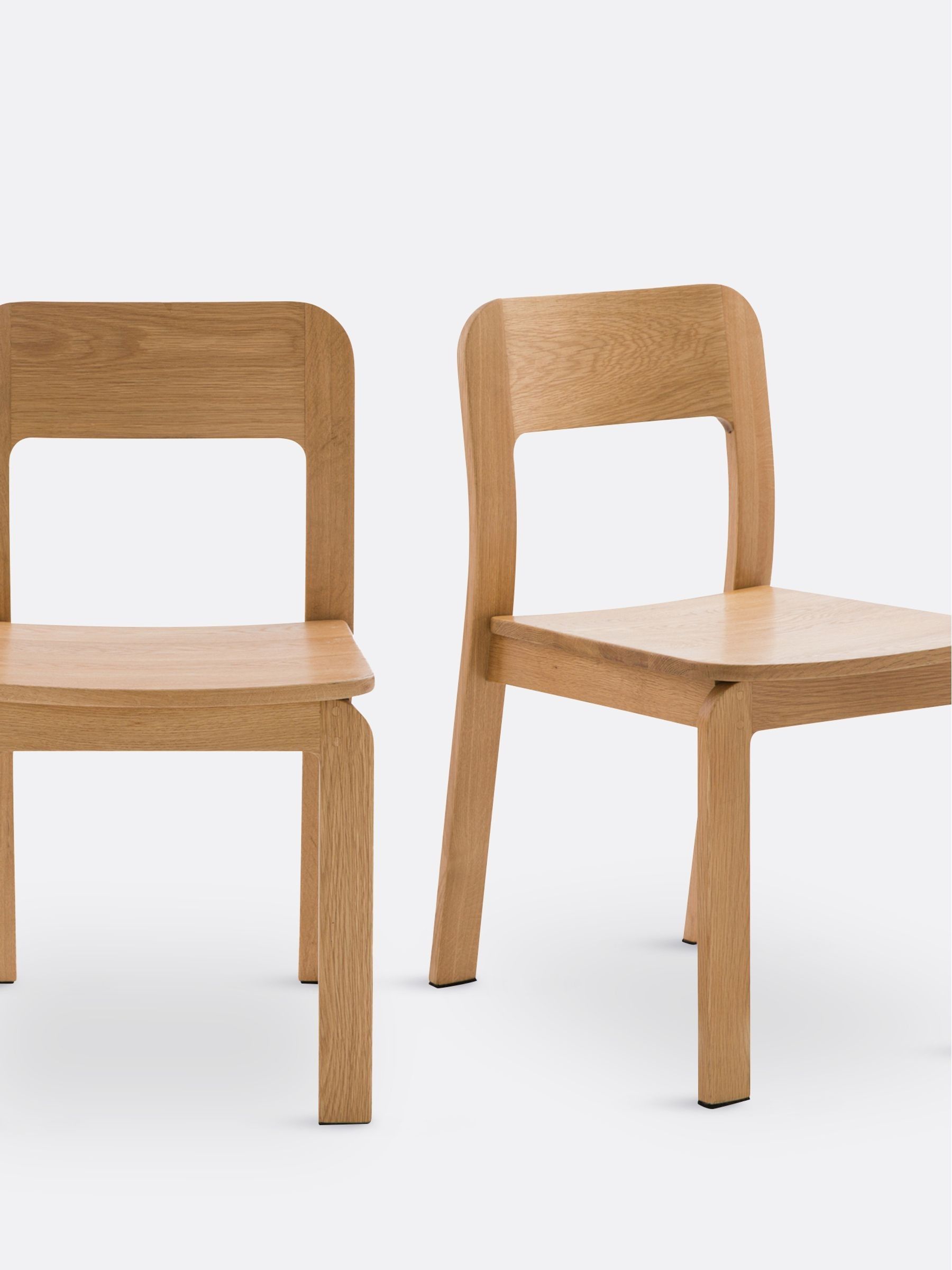 La Redoute Intérieurs Set of 2 Oak Talet Solid Oak Chairs