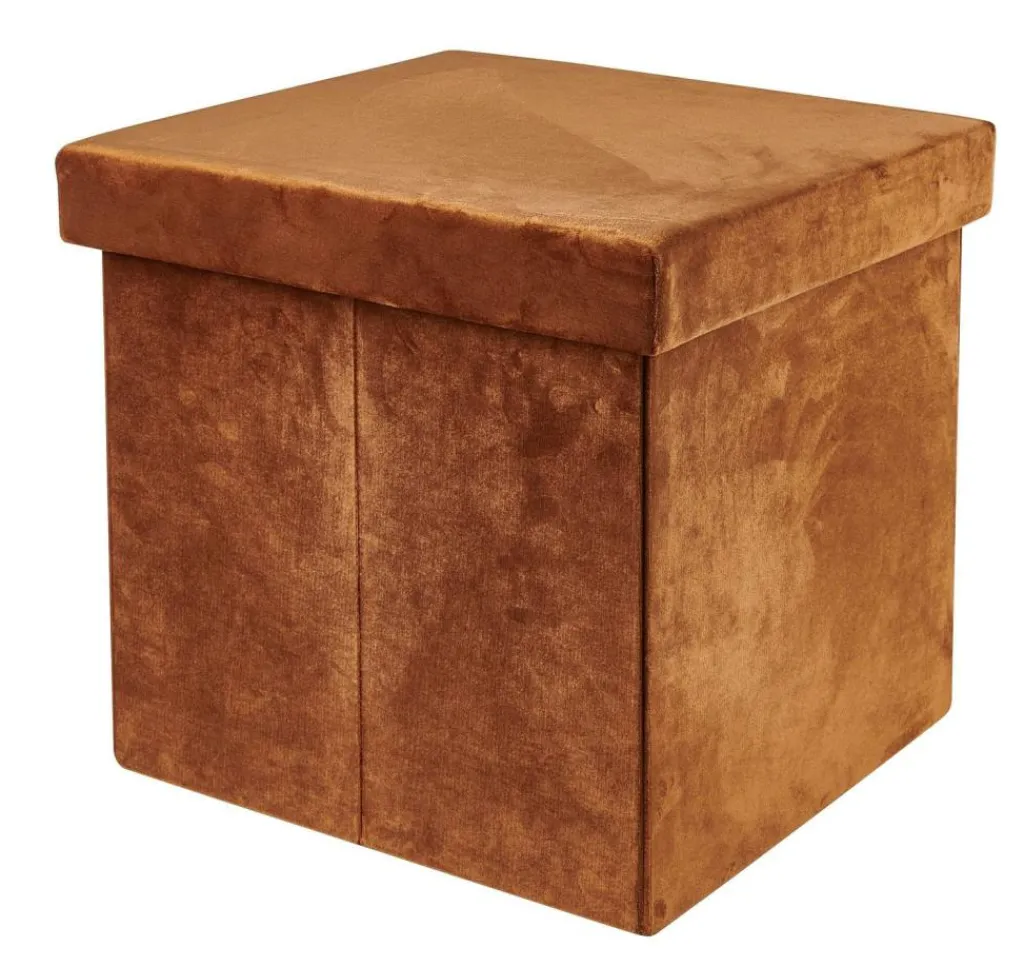 Kids|Poufs De Rangement^CASA STOR Pouf Pliable Avec Rangement Caramel