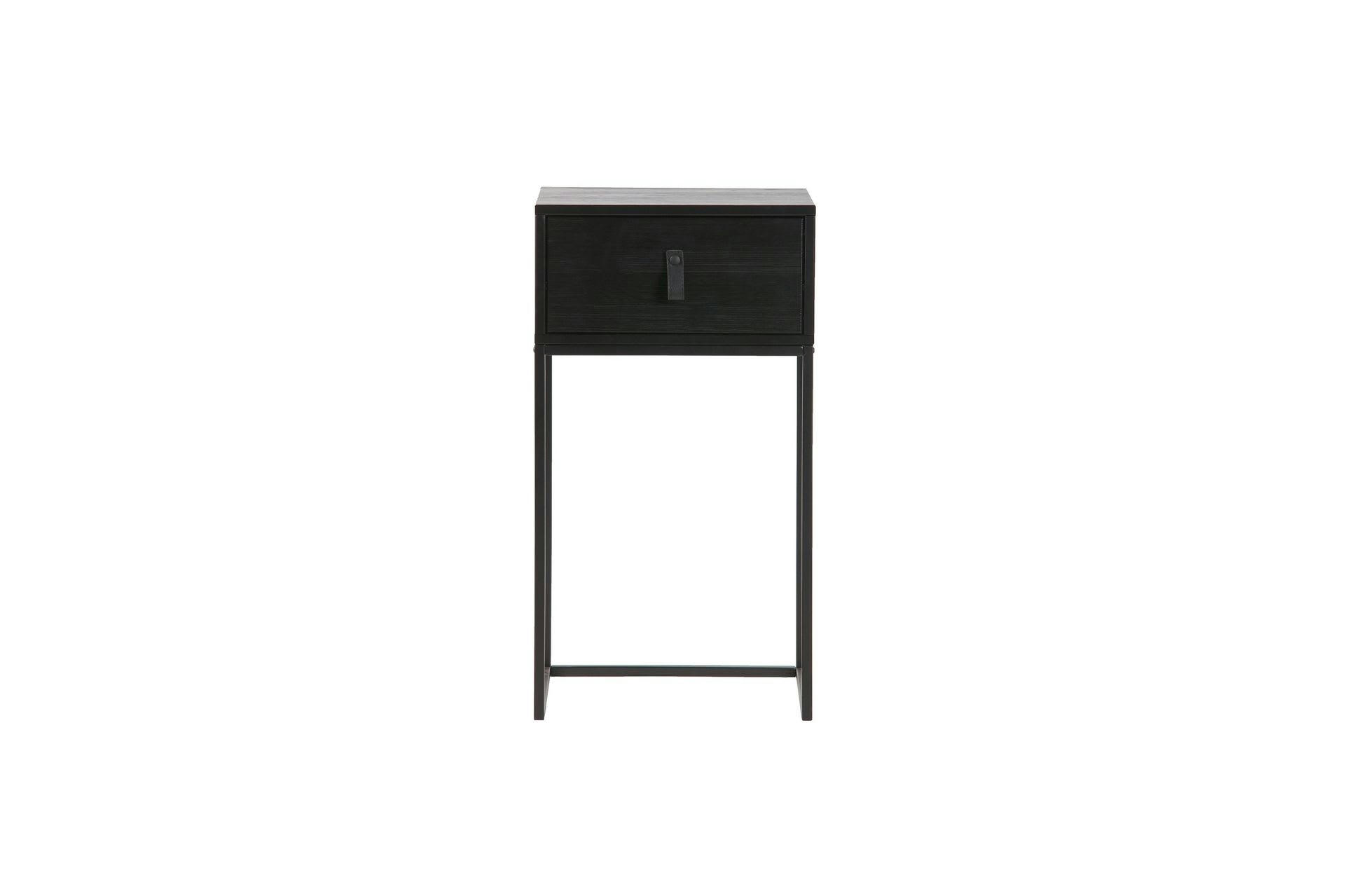 ZOLA - Table de chevet en bois noir