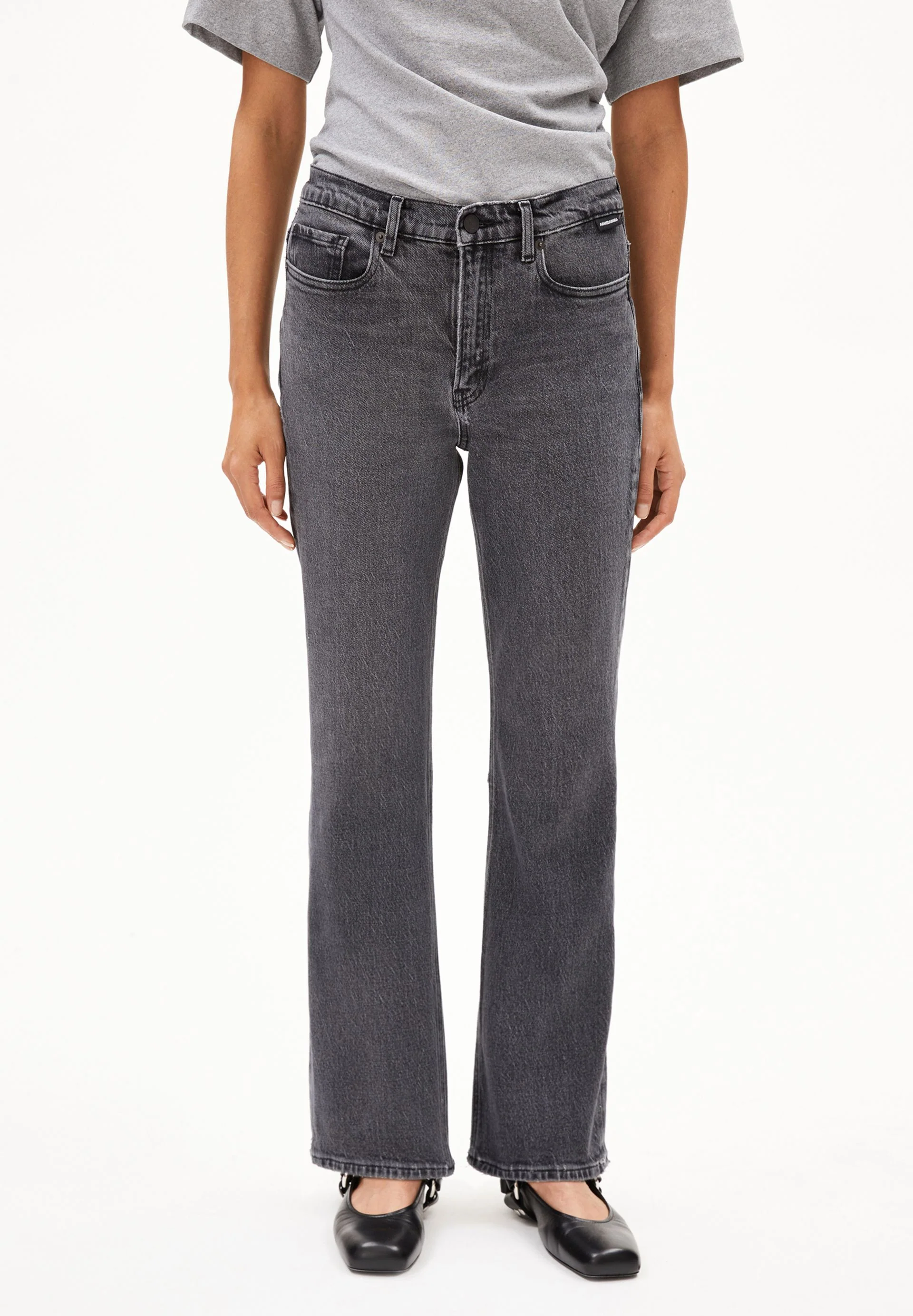 VELAARI MID WAIST FLARED JEANS