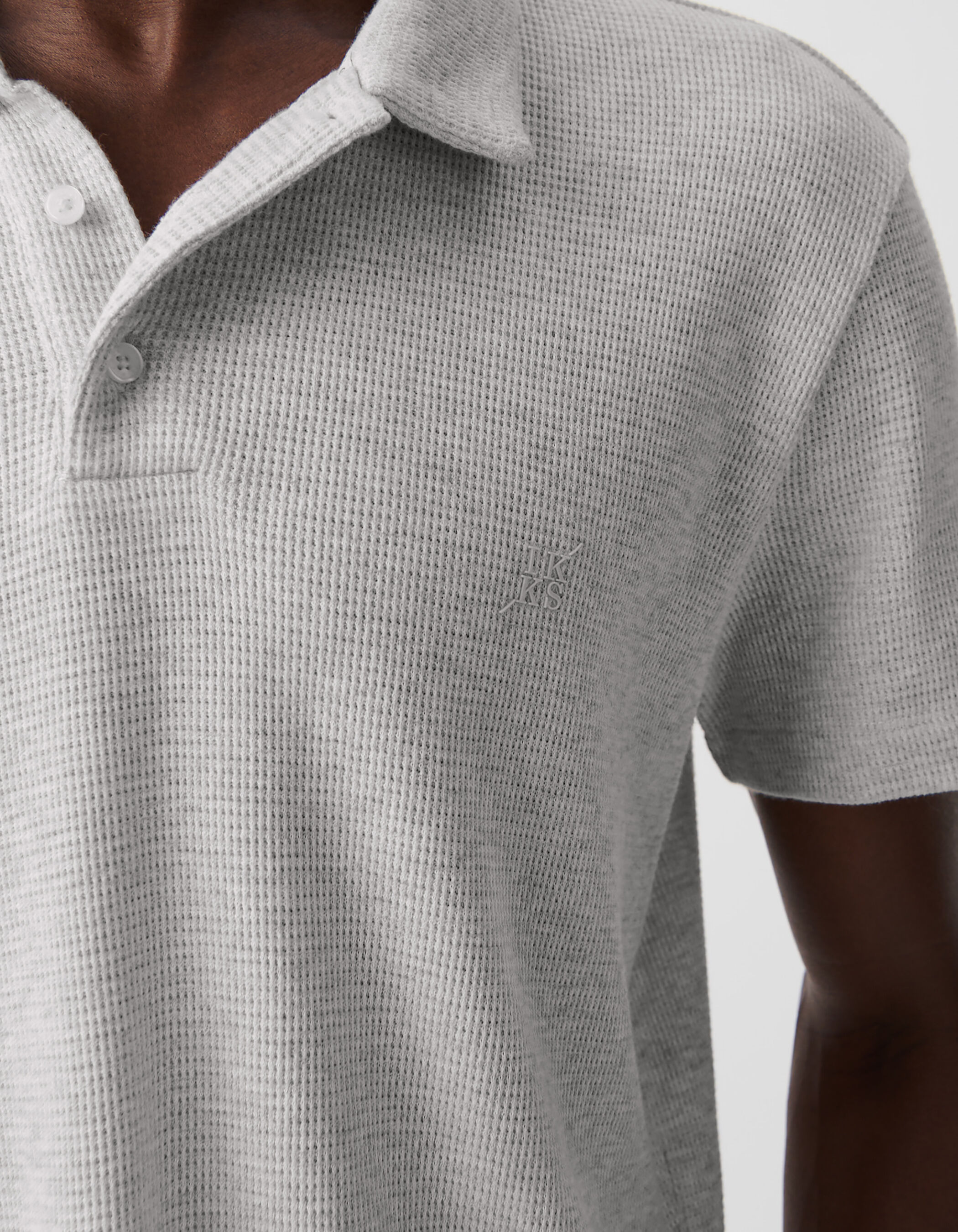 Polo REGULAR nuage coton bio maille nid d'abeille Homme