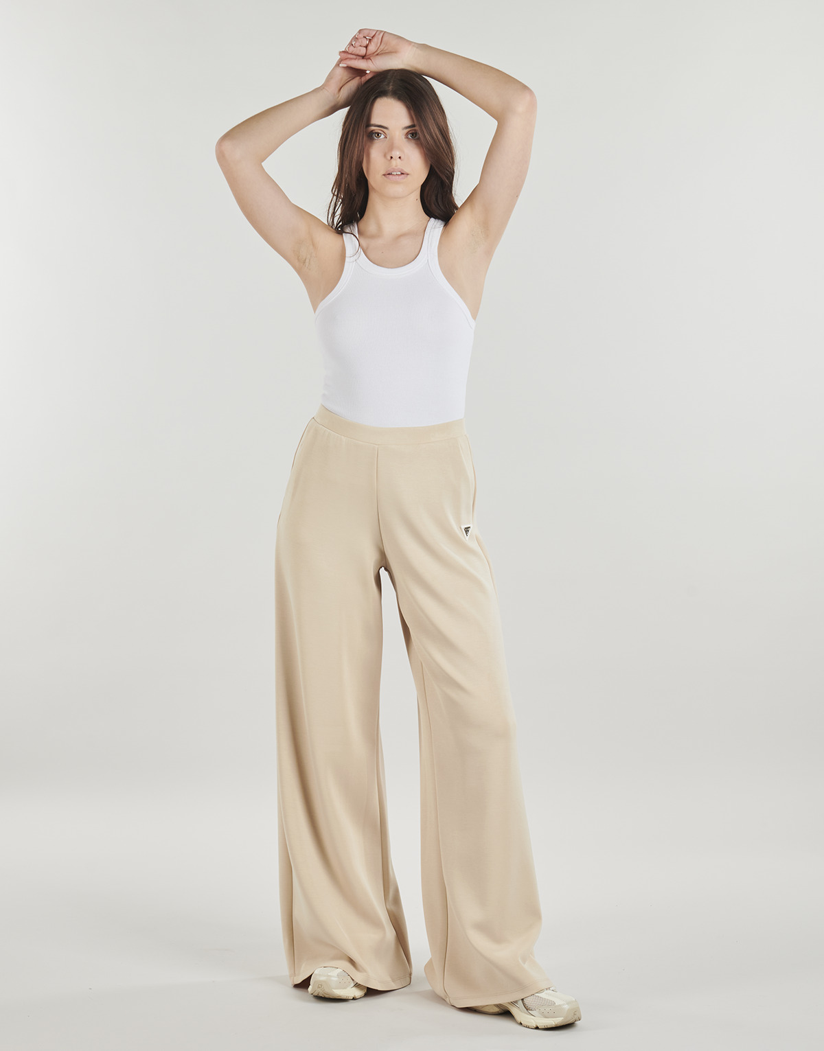 Guess - OLYMPE WIDE LEG - Beige