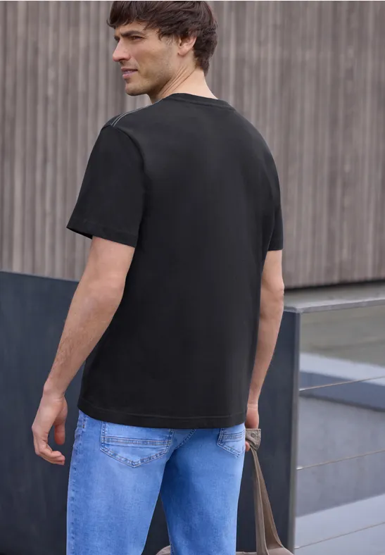 T-Shirt mit Rundhals und Fotoprint