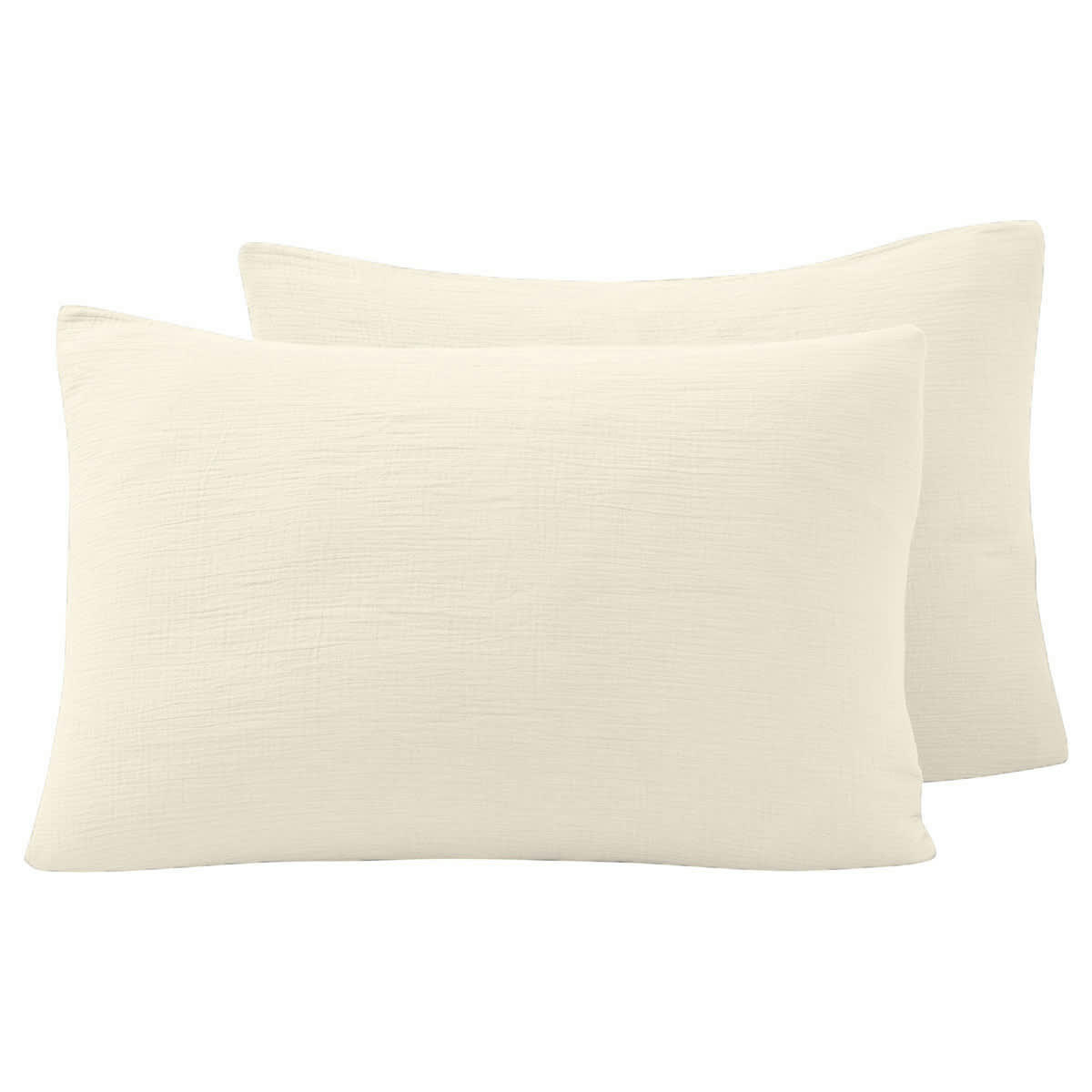 LOFT - Lot de 2 taies en gaze de coton  petale 50x70 cm