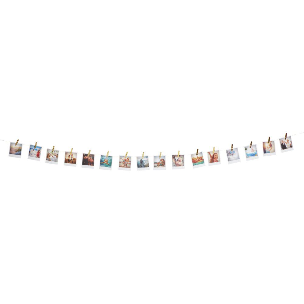 Guirlande à pinces décorative 16 clips